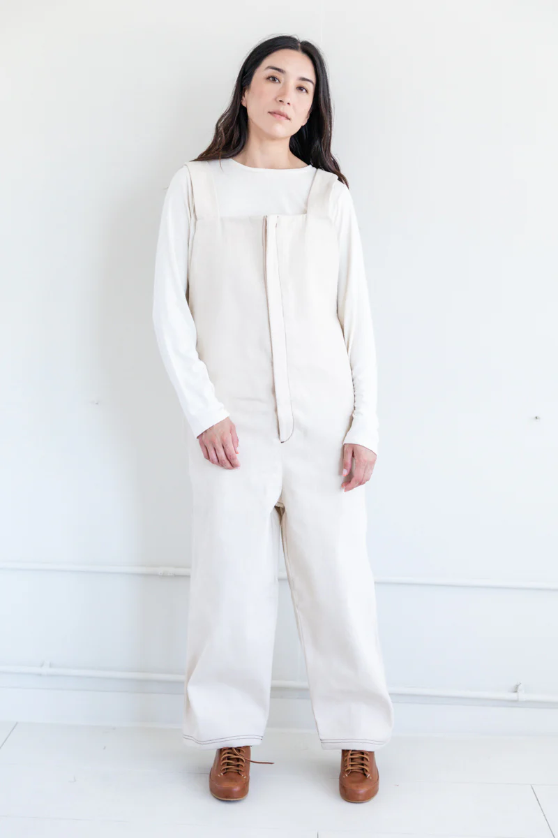 INDRE OVERALLS IN UNDYED COTTON - Image 4