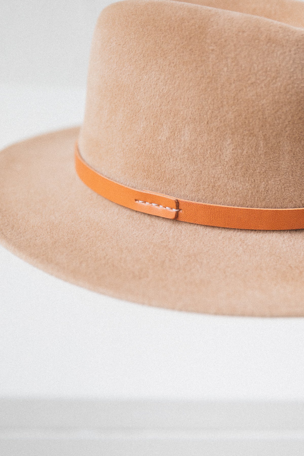 JACKSON WITH A STITCHED LEATHER BAND IN VELOUR FELT - Image 2