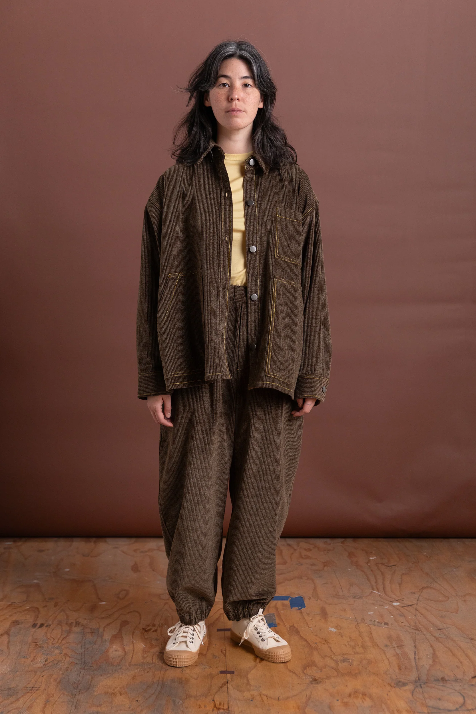 JAPANESE COTTON CORDUROY OVERSIZED SHIRT JACKET - Image 2