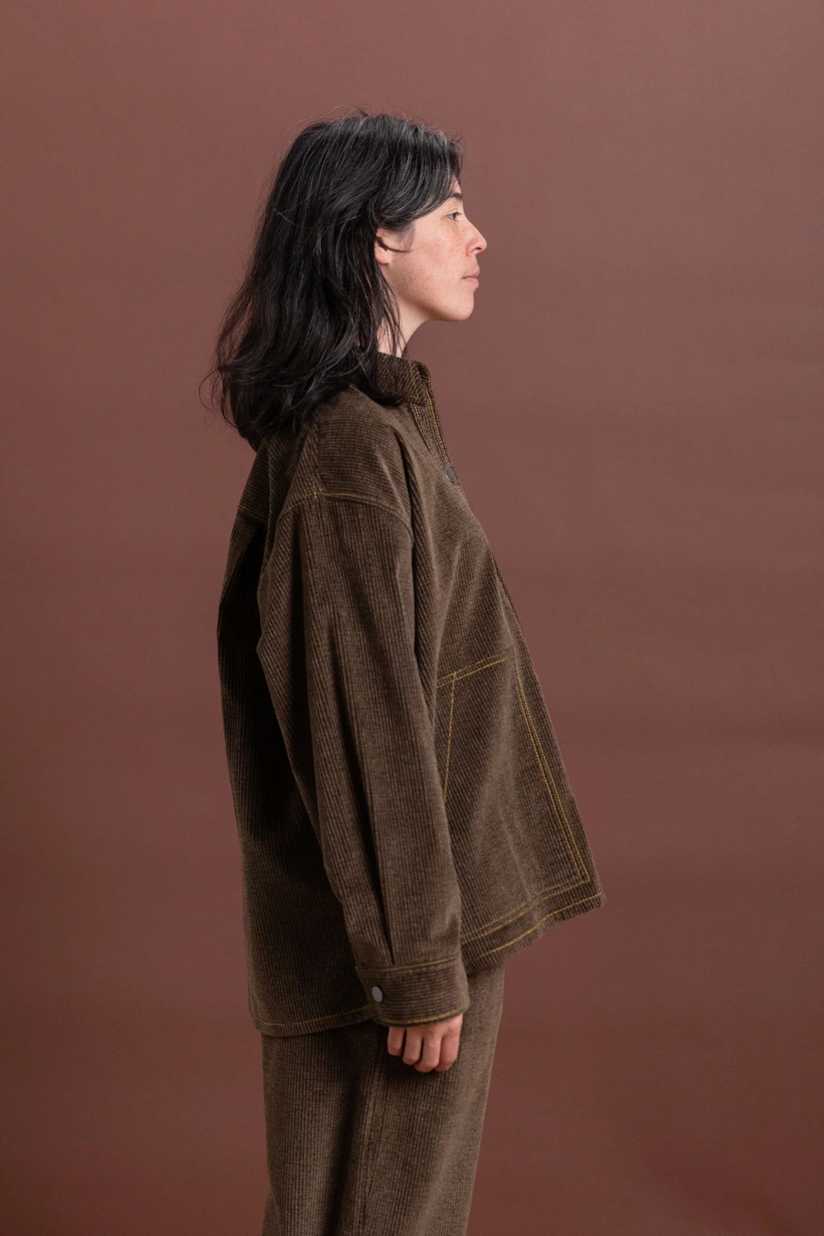 JAPANESE COTTON CORDUROY OVERSIZED SHIRT JACKET - Image 4