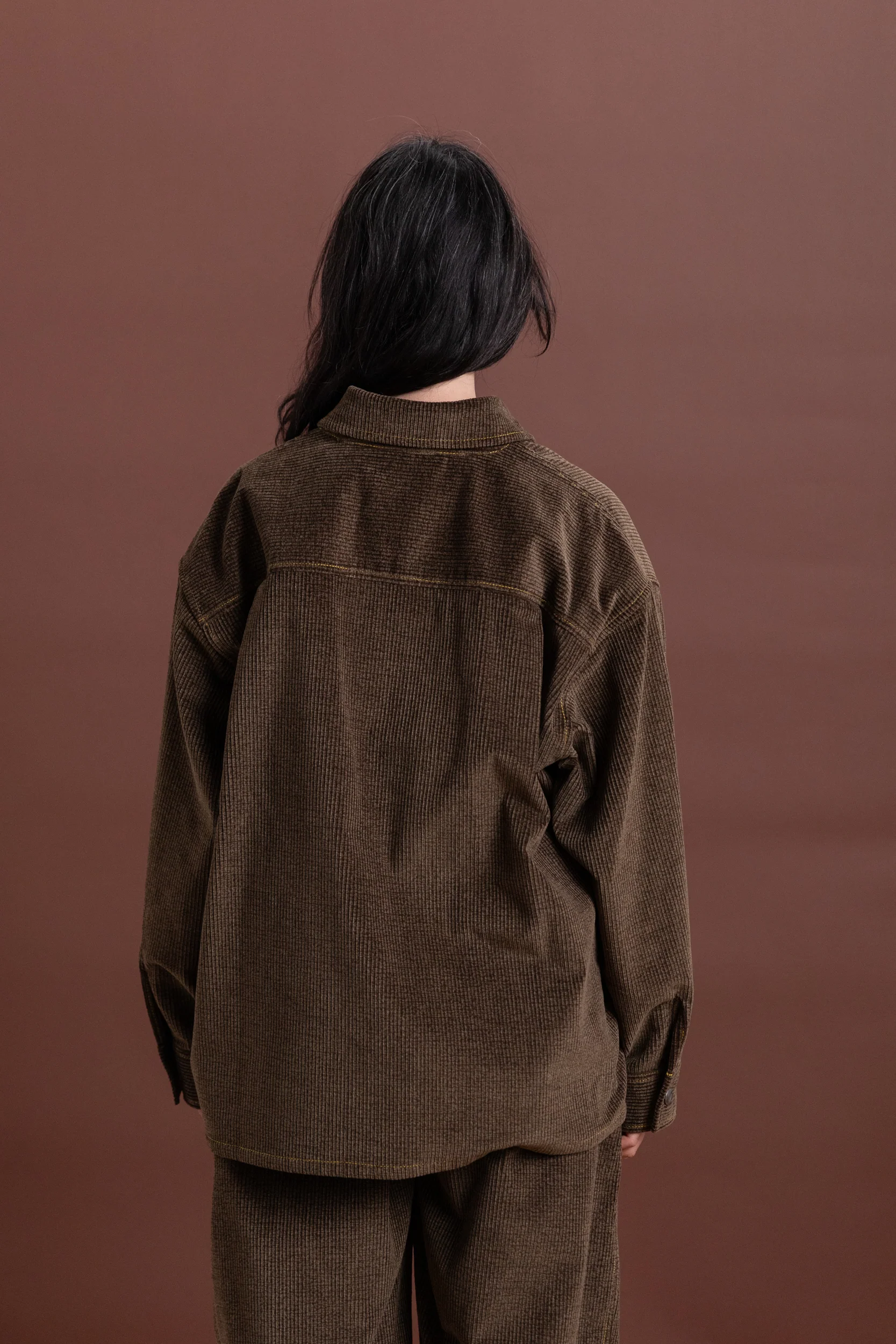 JAPANESE COTTON CORDUROY OVERSIZED SHIRT JACKET - Image 5