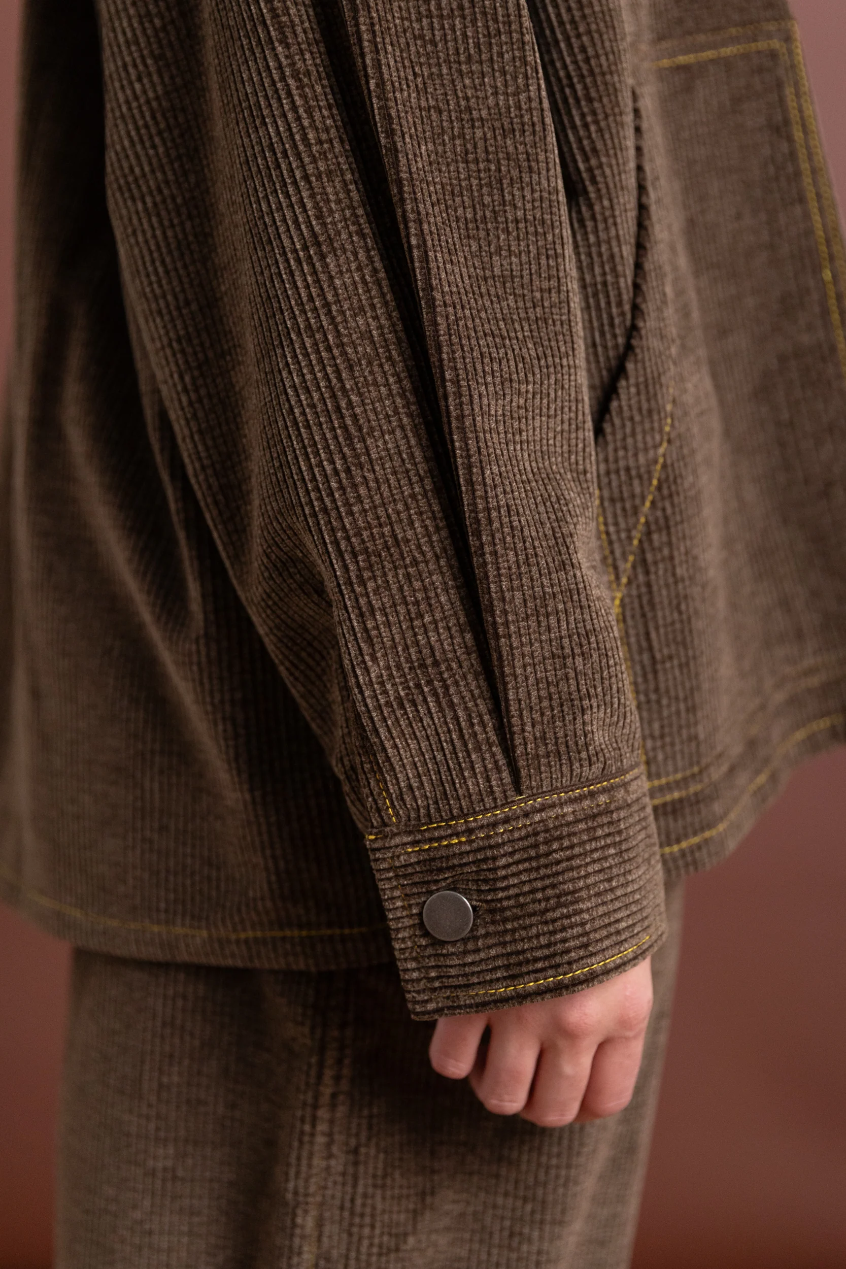 JAPANESE COTTON CORDUROY OVERSIZED SHIRT JACKET - Image 9