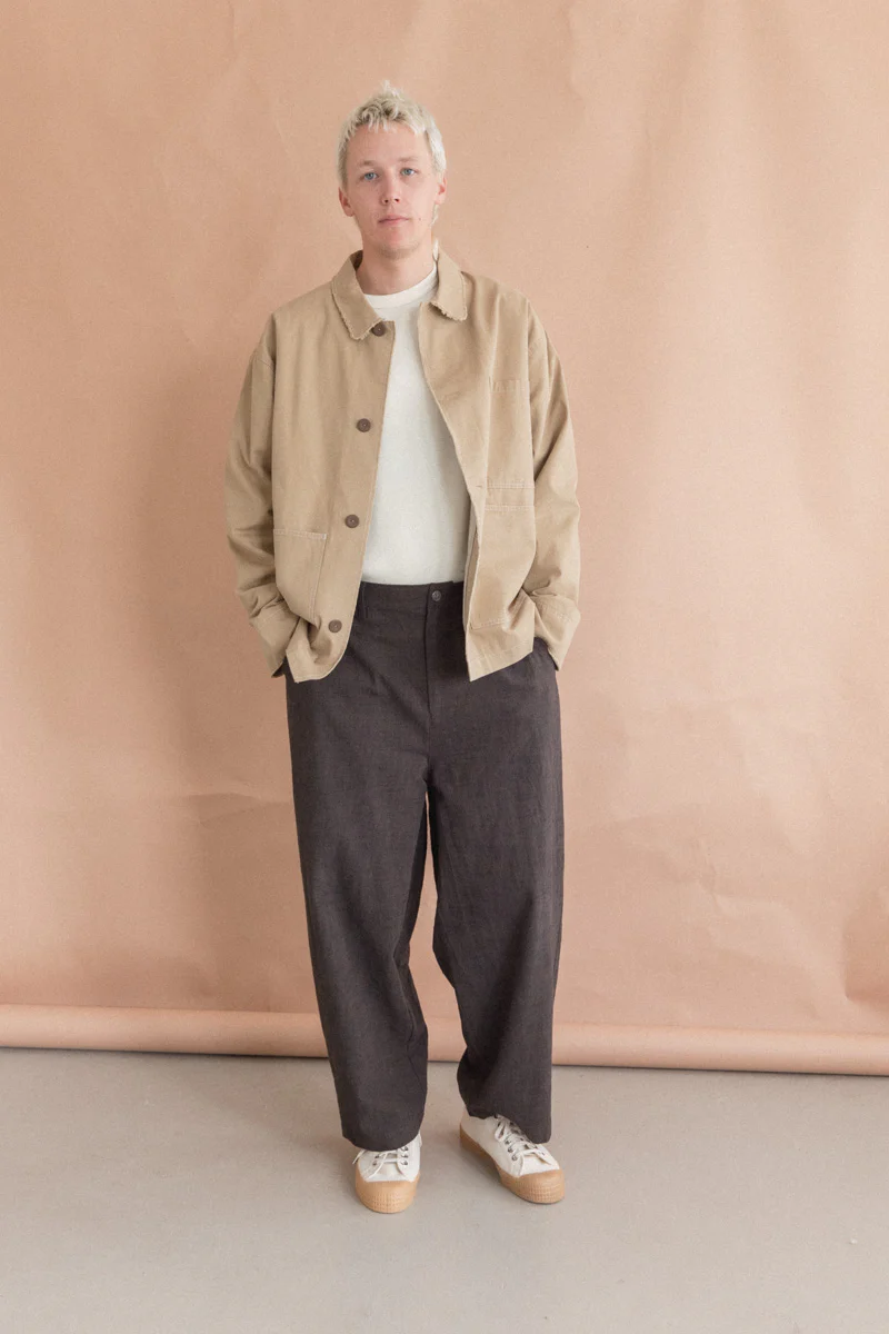 JUDD JACKET IN DARK KHAKI - Image 3