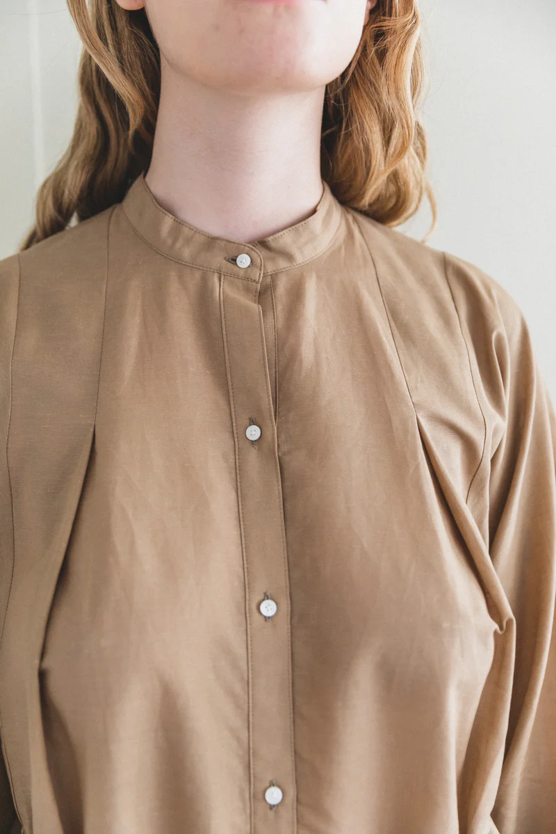 KADIKOY DRESS IN HONEY TAILOR LINEN - Image 8