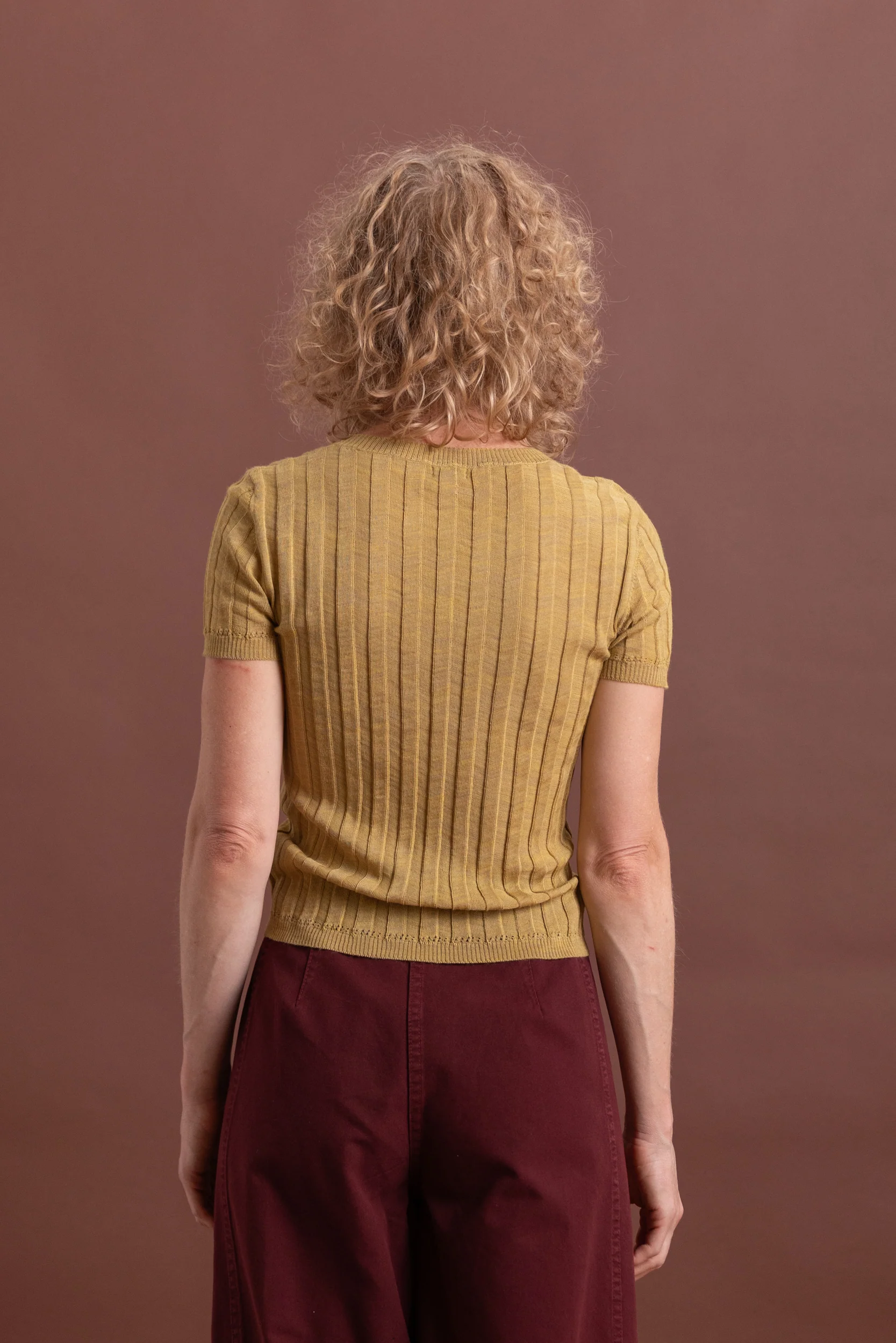 KEERE TOP IN MUSTARD FINE BAMBOO - Image 5