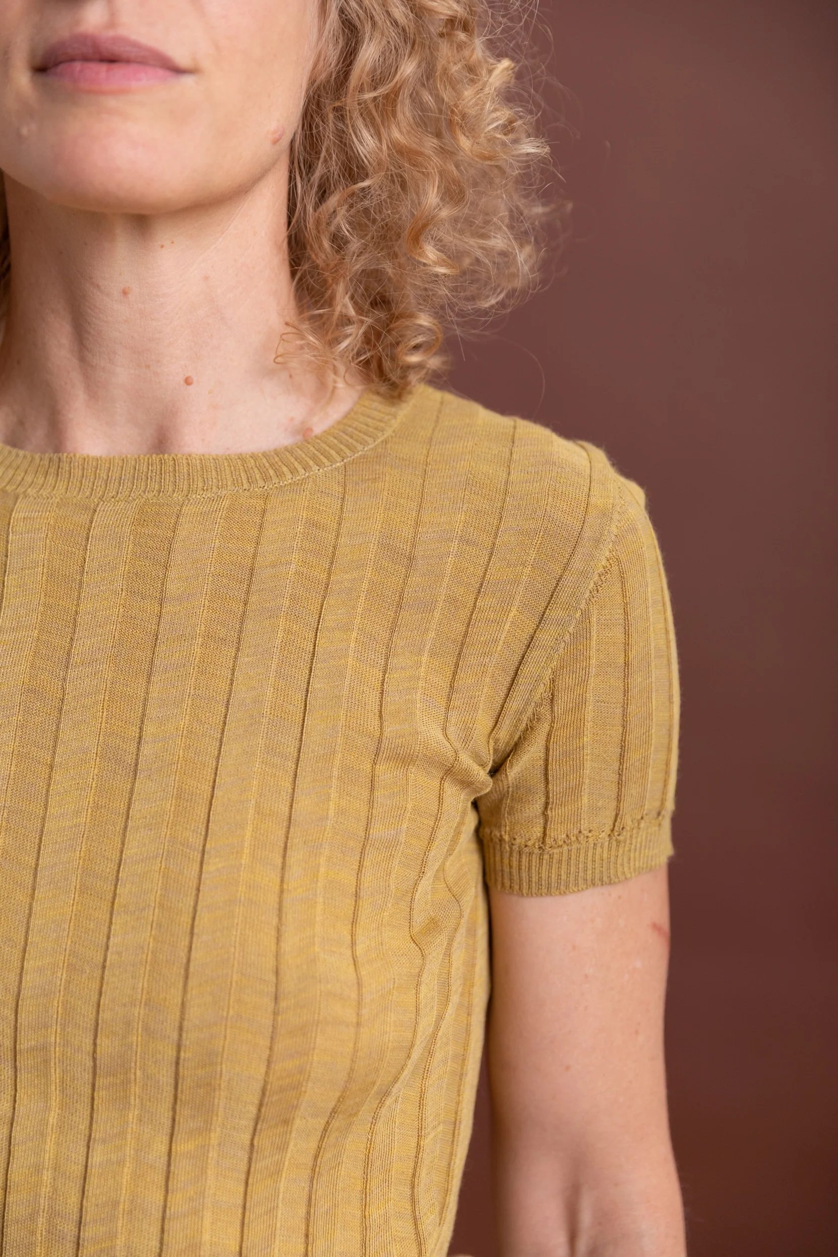 KEERE TOP IN MUSTARD FINE BAMBOO - Image 6