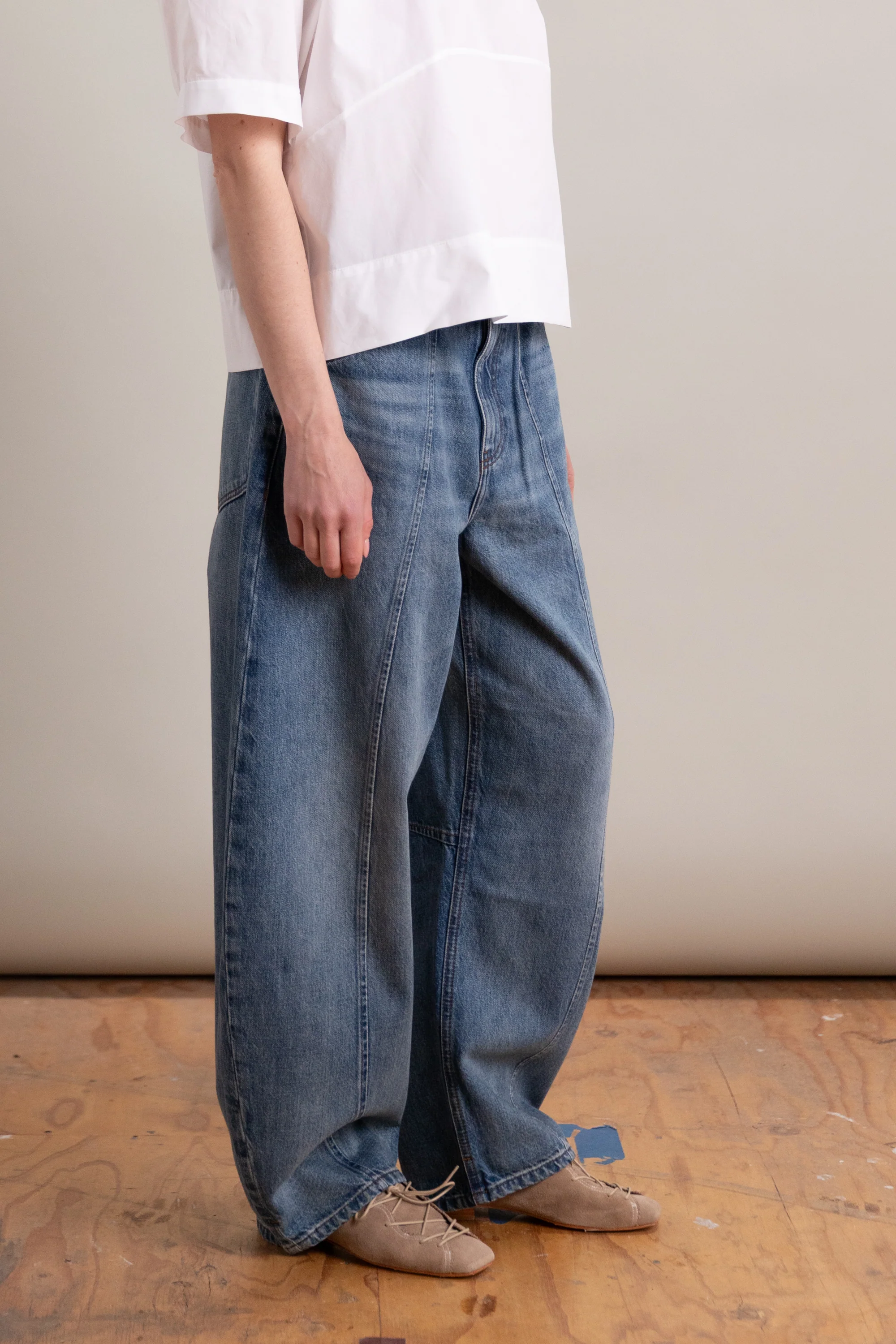 LIDO ANKLE JEANS IN SMOKE BLUE DENIM - Image 3