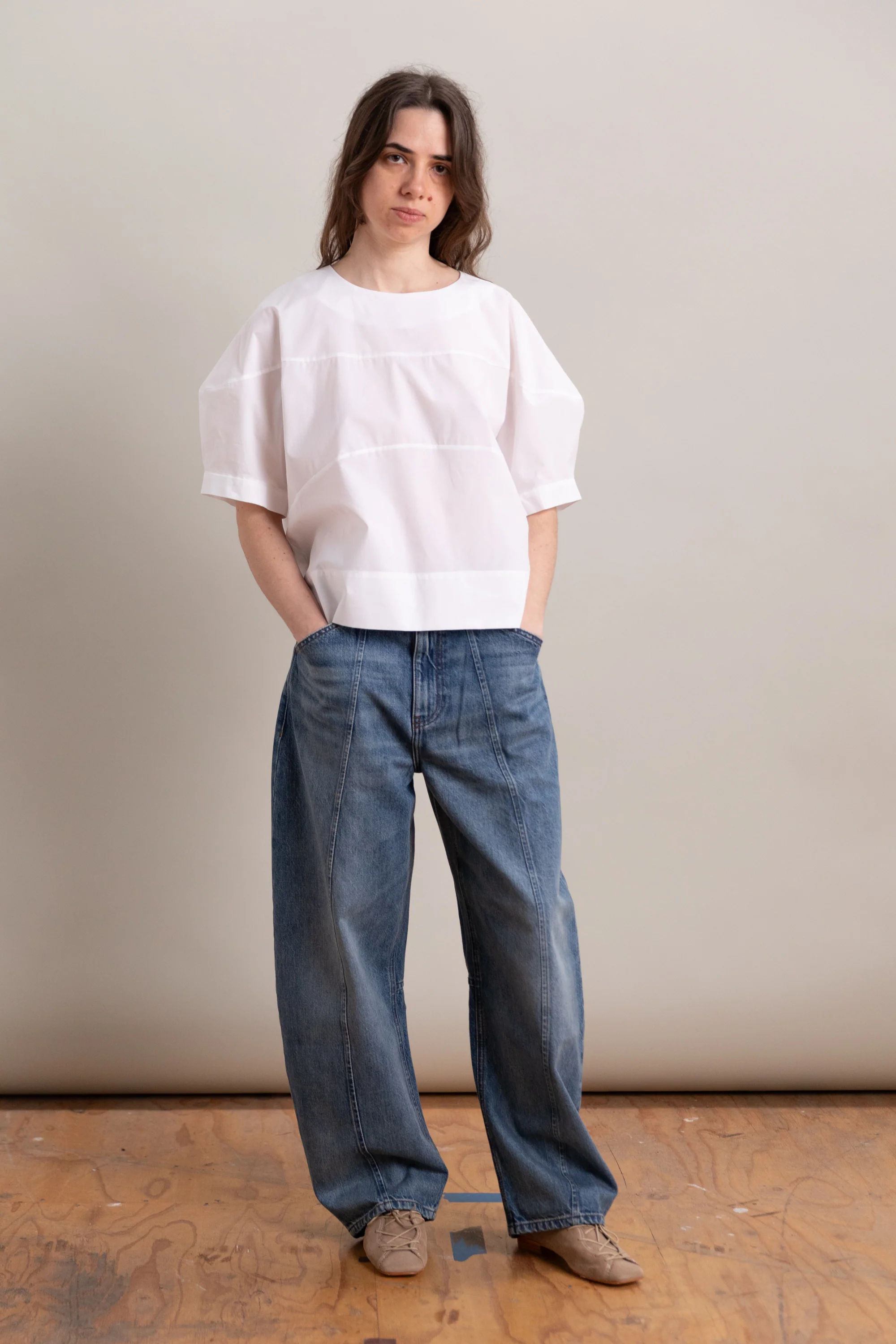 LIDO ANKLE JEANS IN SMOKE BLUE DENIM - Image 4