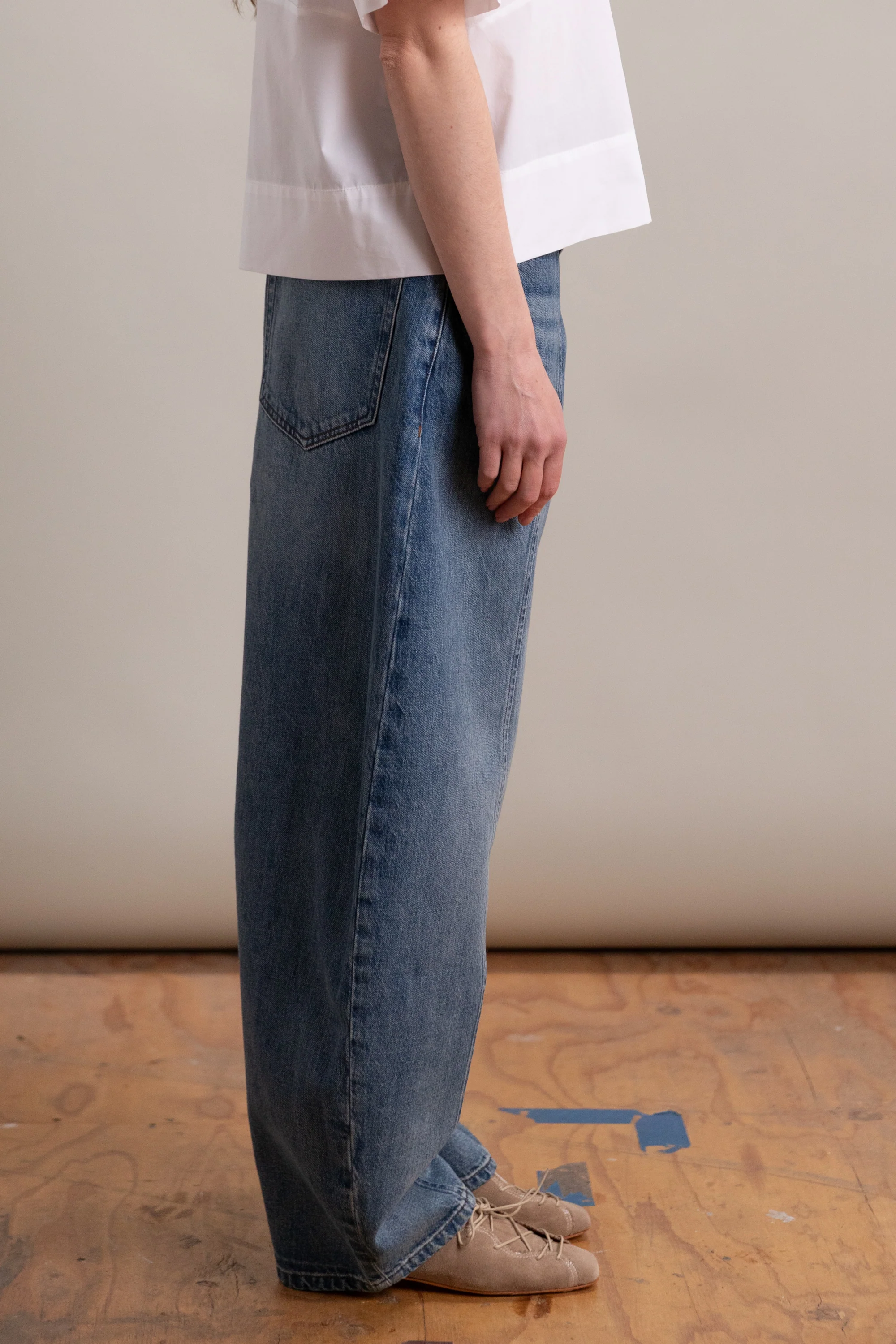 LIDO ANKLE JEANS IN SMOKE BLUE DENIM - Image 5
