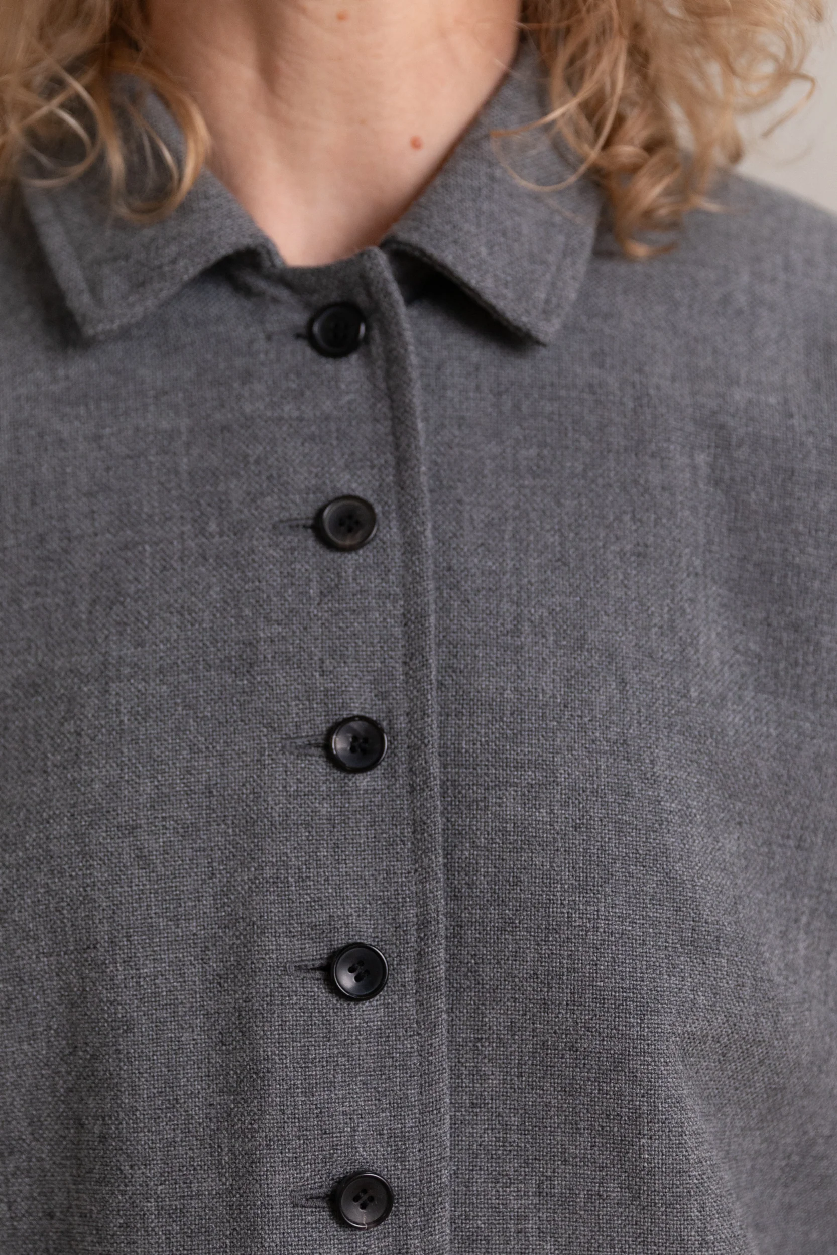 LILLIE JACKET IN LIGHT GREY BRITISH WOOL - Image 6