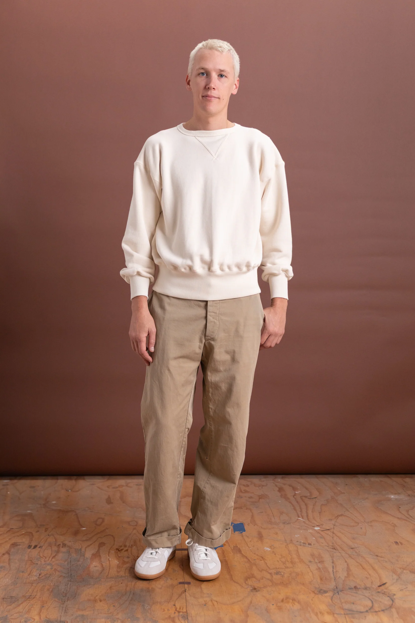 LOT 603 SWEATSHIRT IN IVORY - Image 3