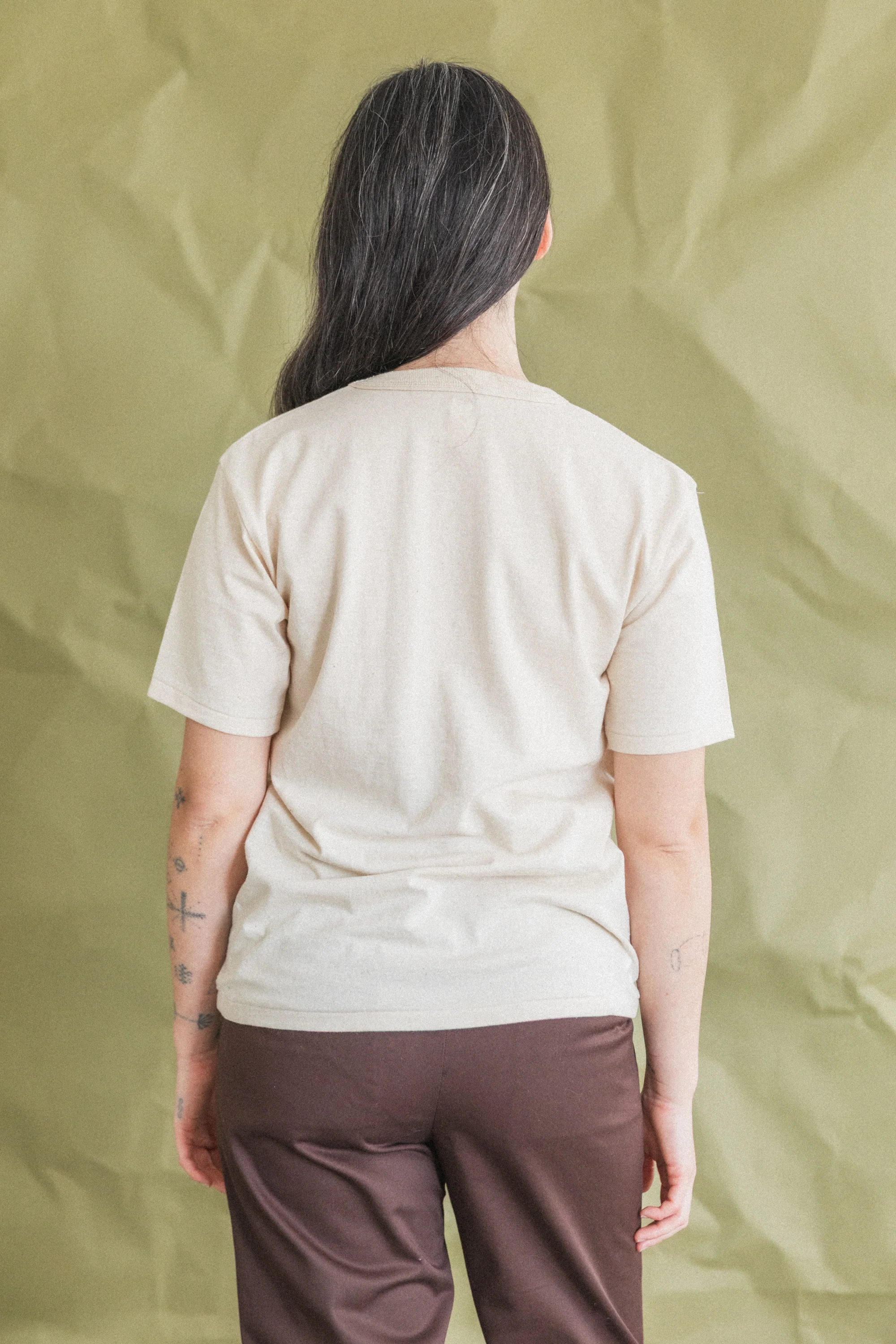 LOT 616 TEE SHIRT IN IVORY PAINT - Image 5