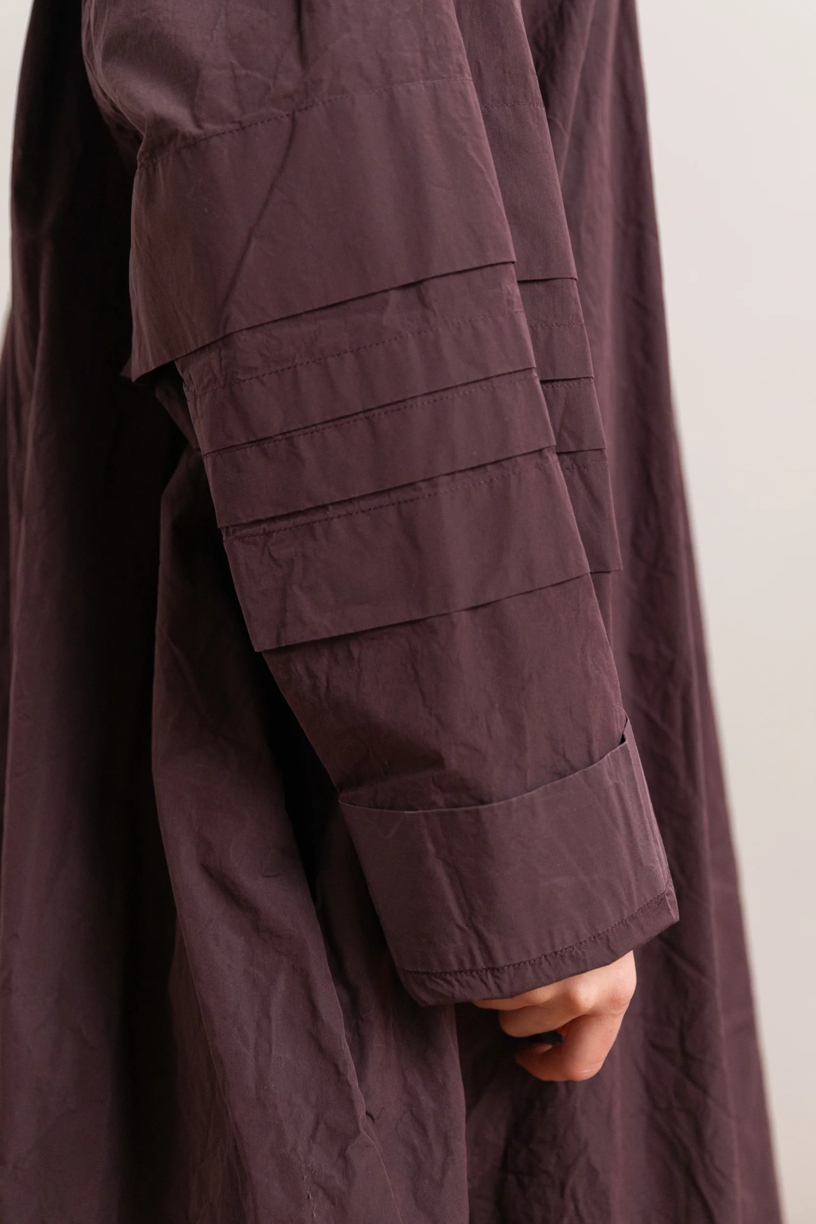 MANON DRESS IN WINE TAFFCOT - Image 2