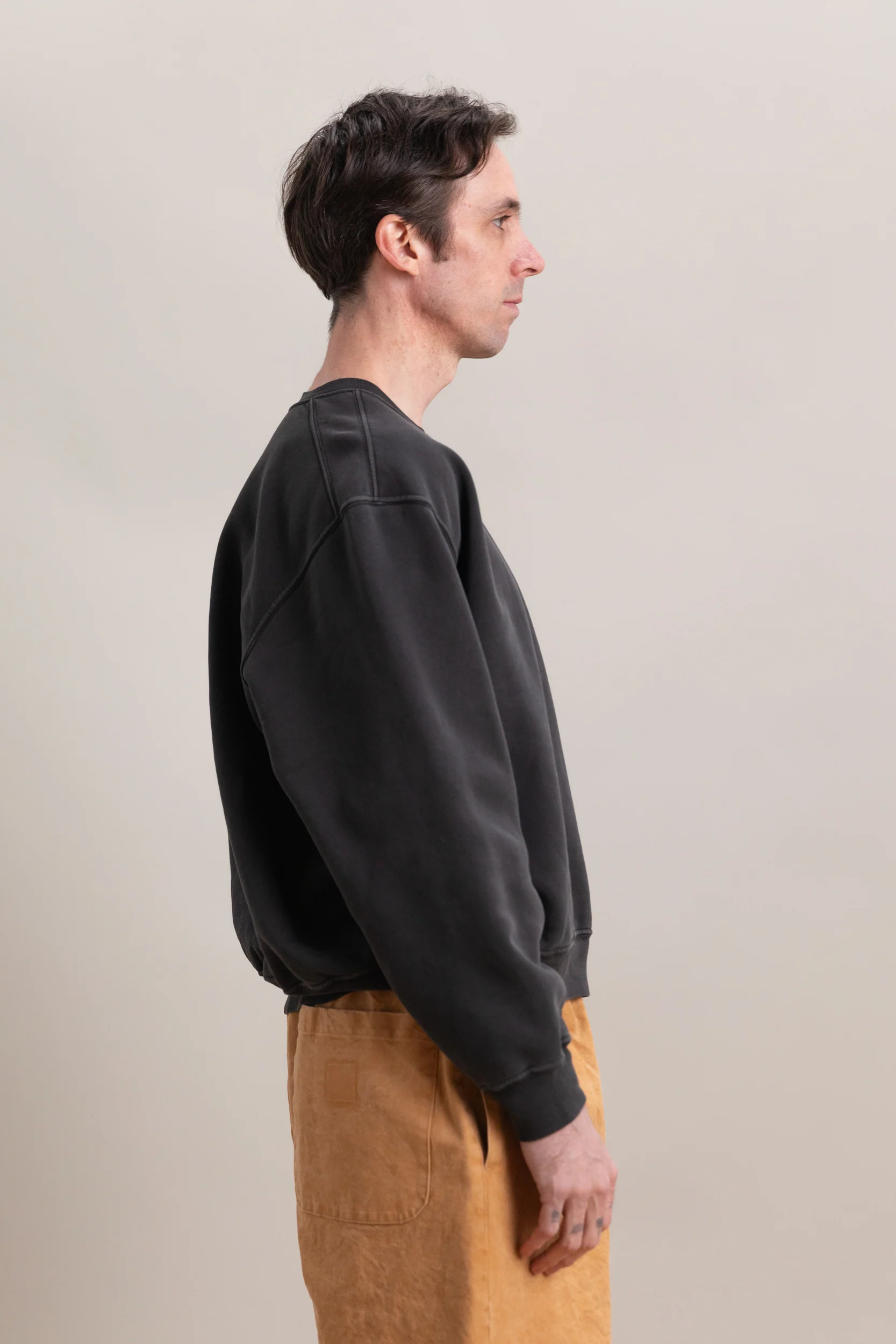 MINI CREWNECK IN PIGMENT CHARCOAL - Image 3