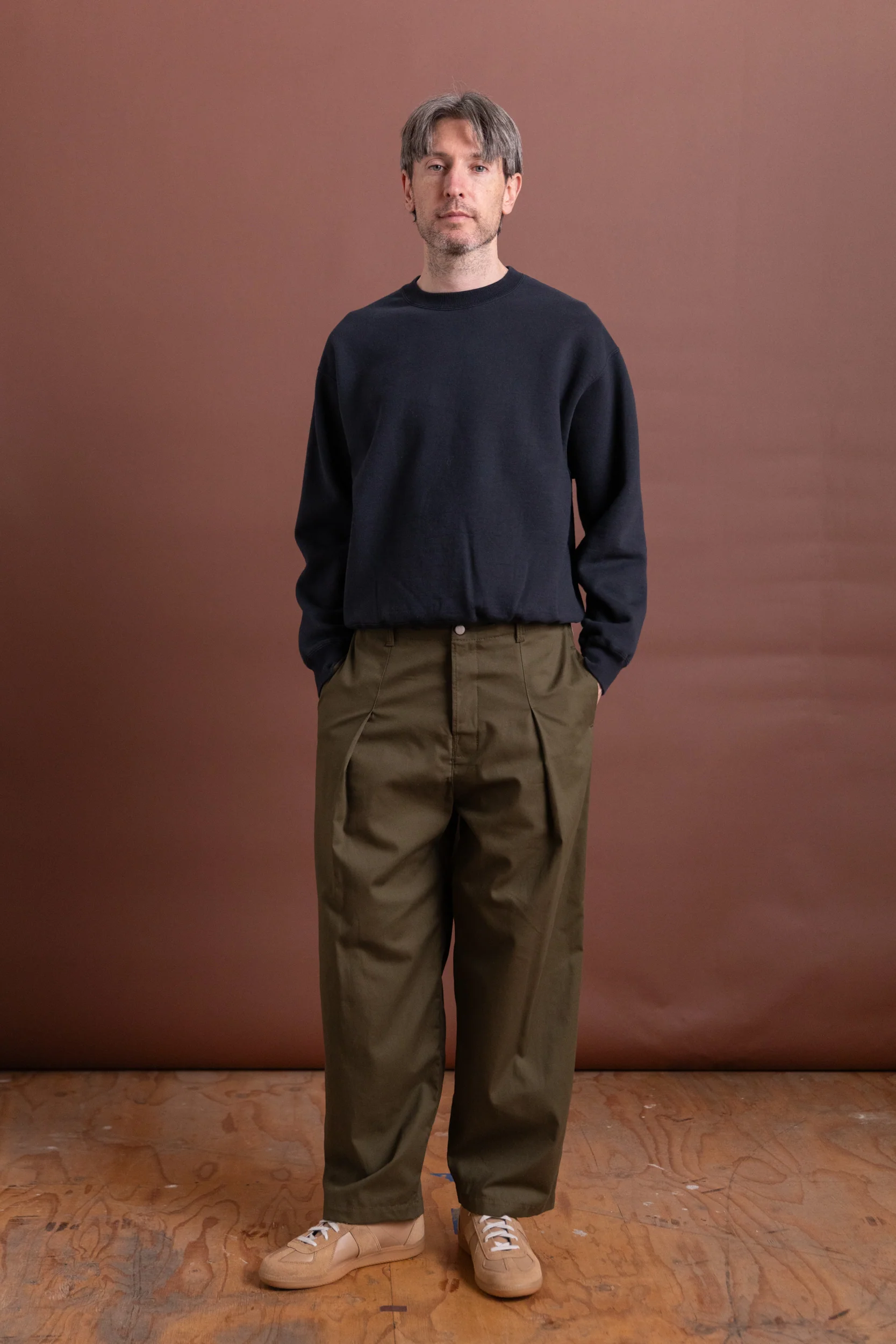 OLIVE TROUSER IN JAPANESE TWILL - Image 2