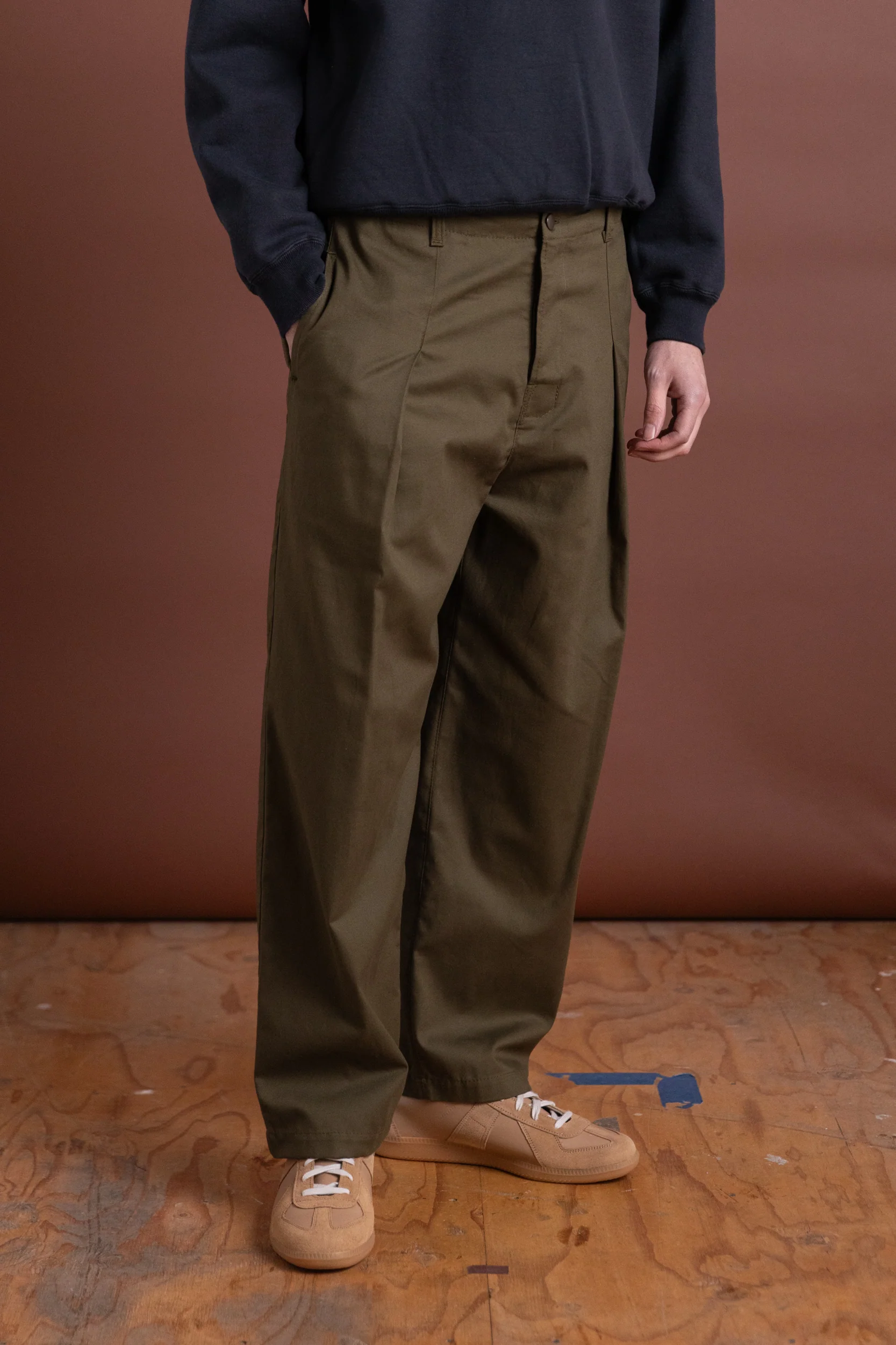 OLIVE TROUSER IN JAPANESE TWILL - Image 3