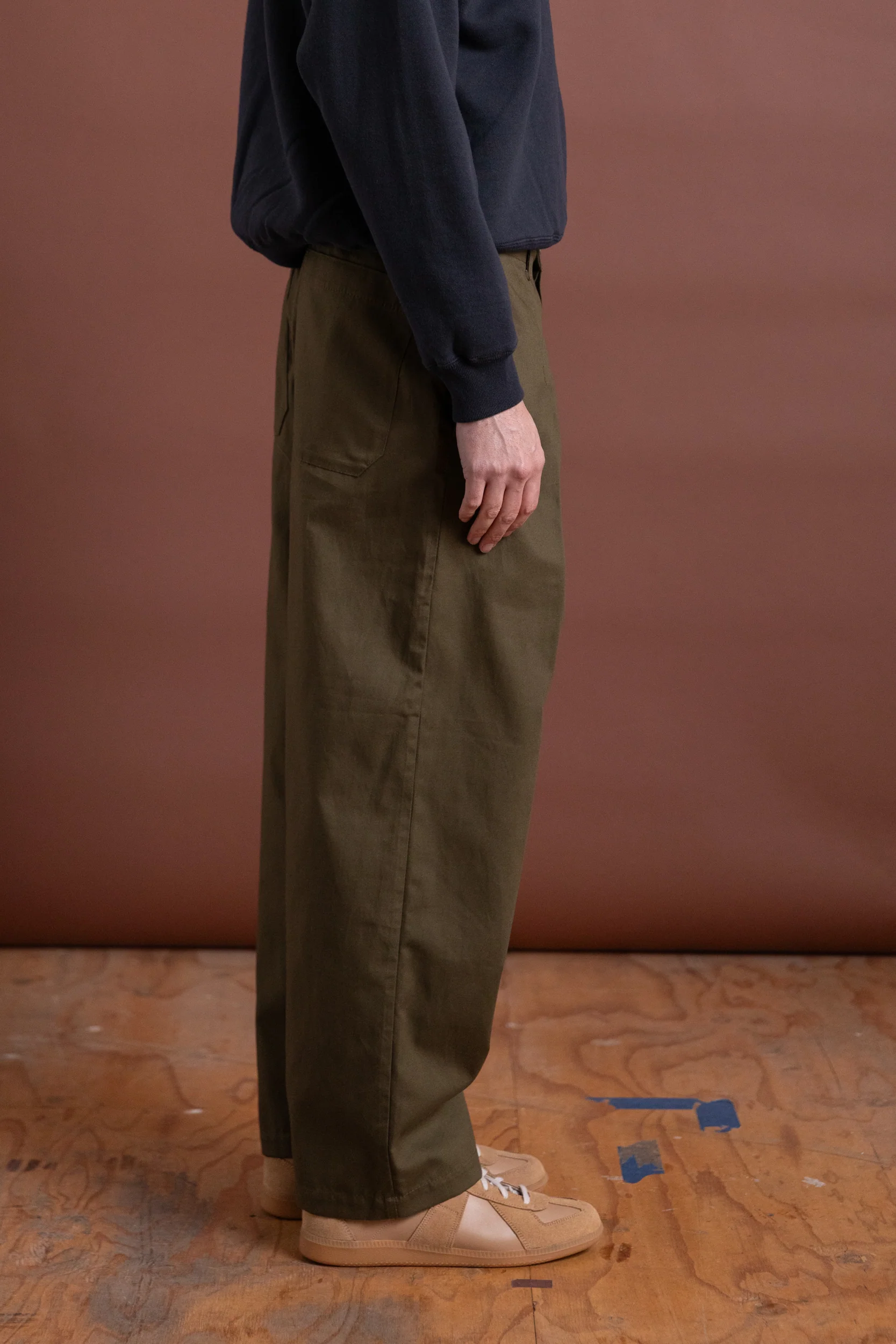 OLIVE TROUSER IN JAPANESE TWILL - Image 4