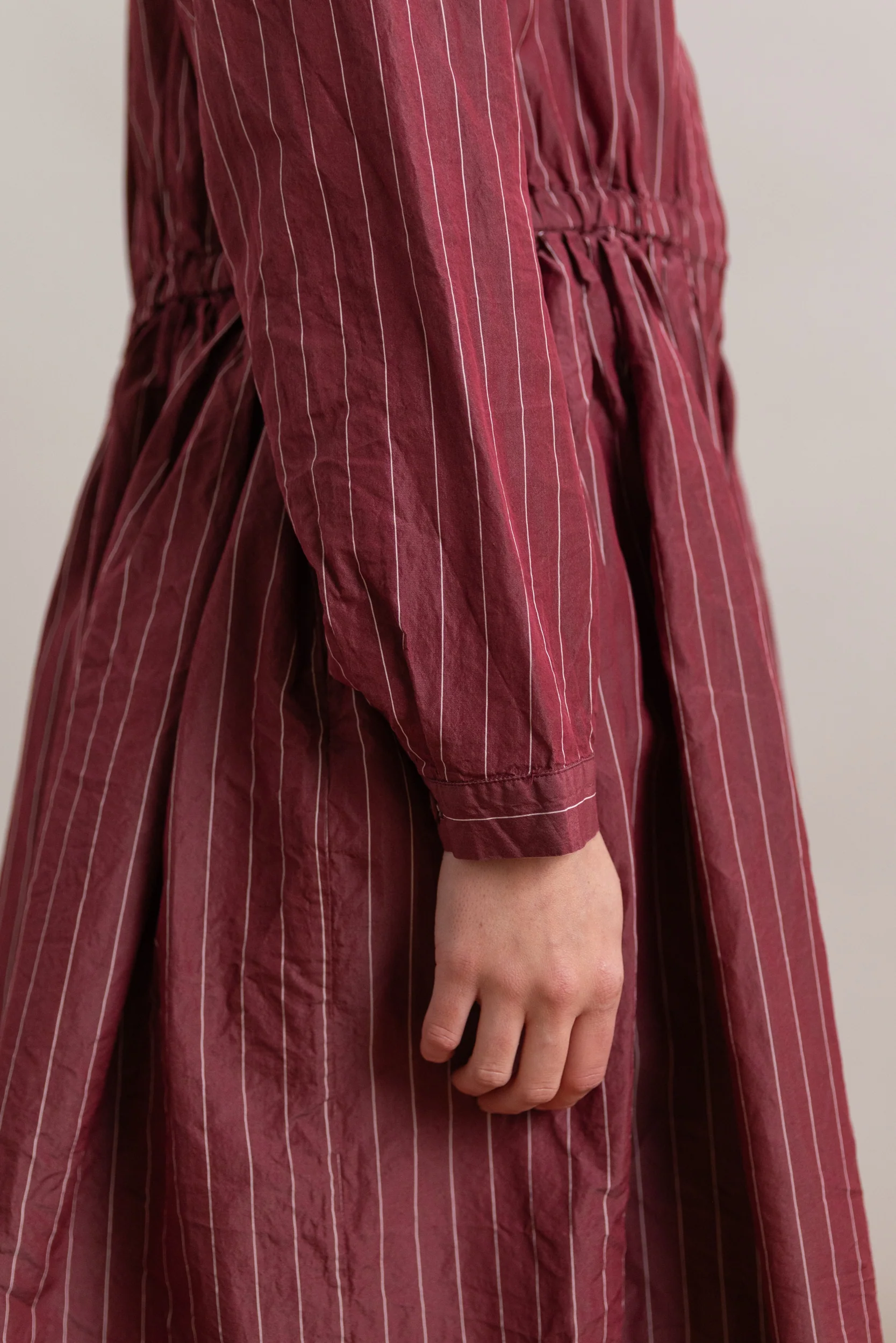 PANZY DRESS IN WINE COTSILK - Image 5