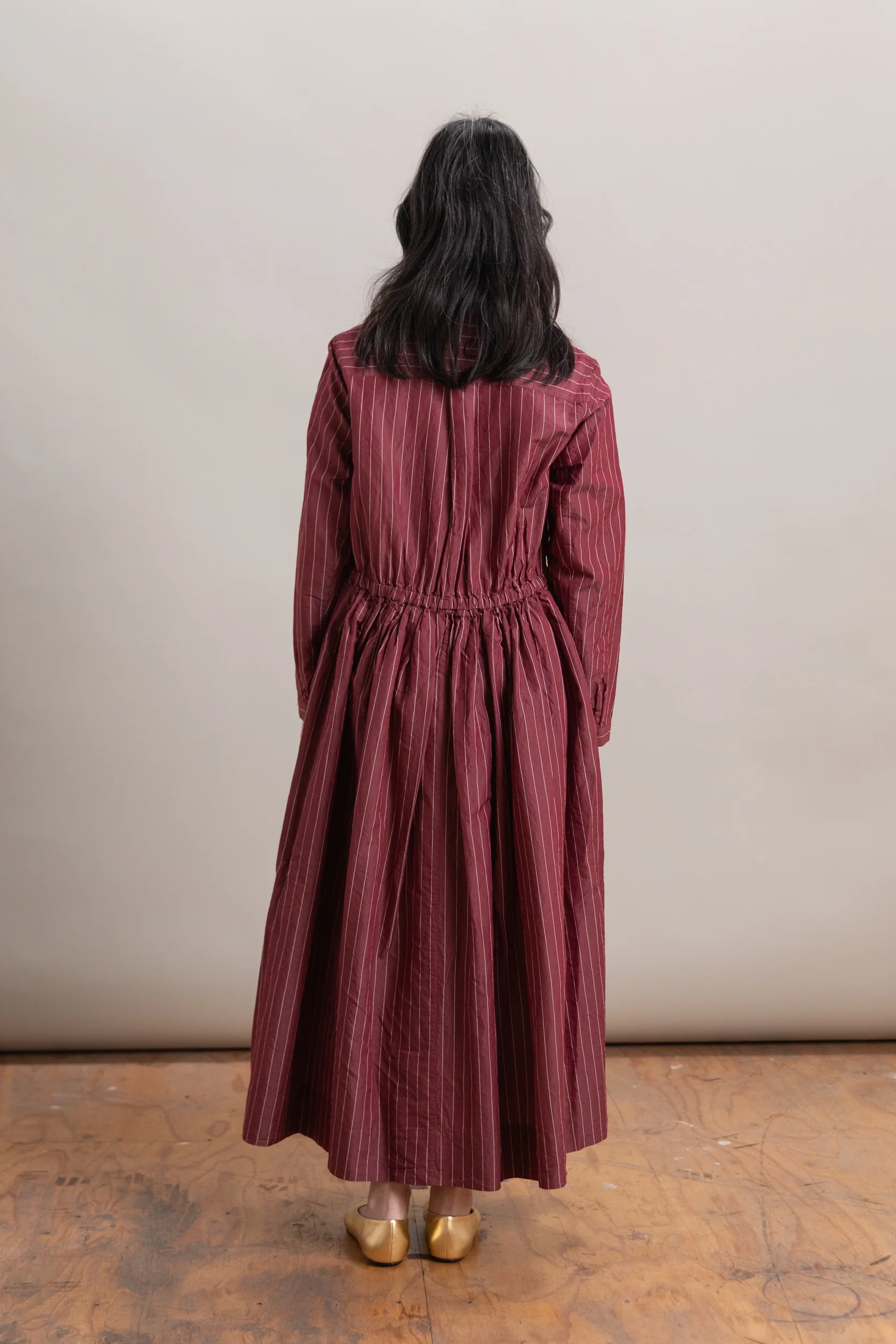 PANZY DRESS IN WINE COTSILK - Image 6