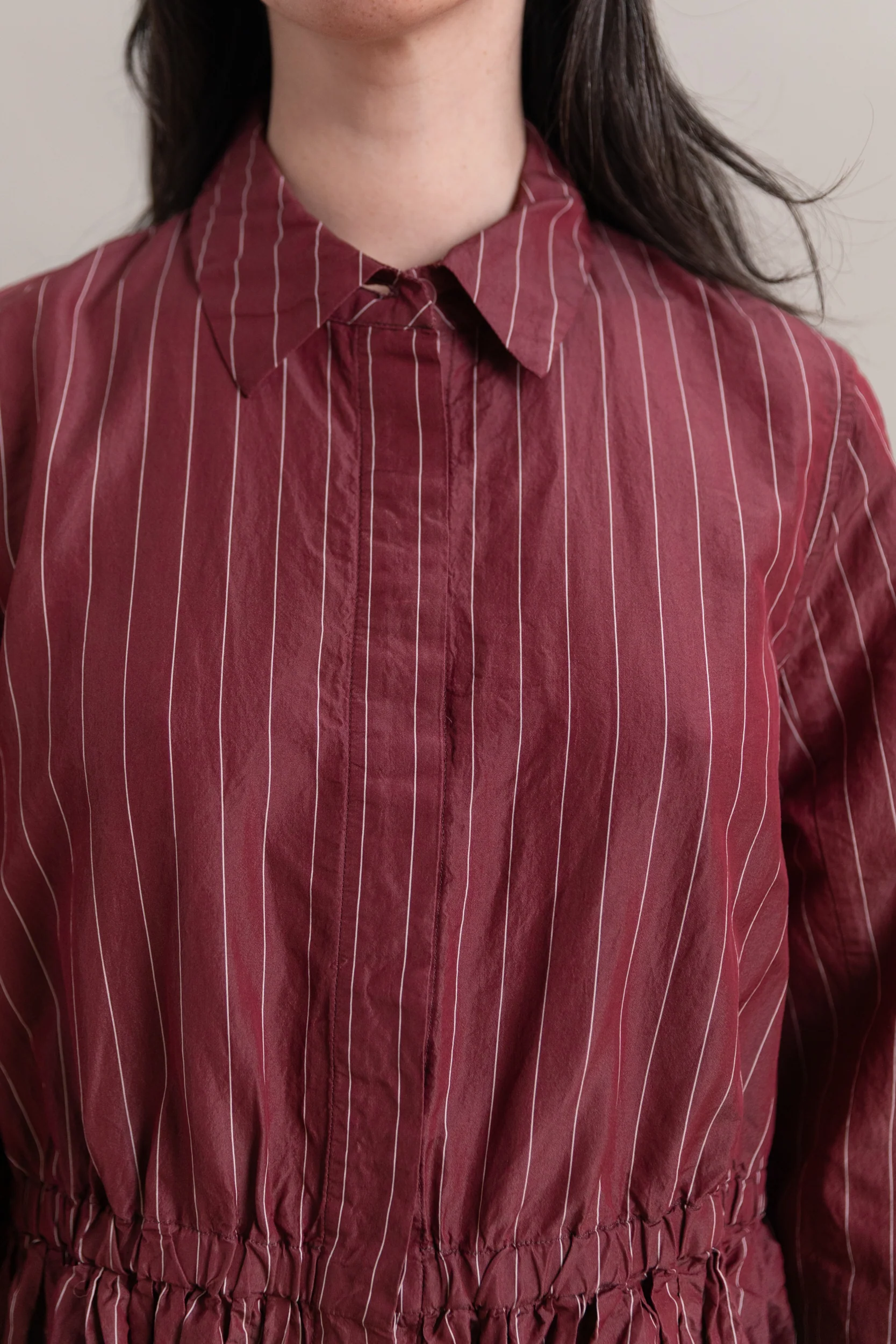 PANZY DRESS IN WINE COTSILK - Image 7