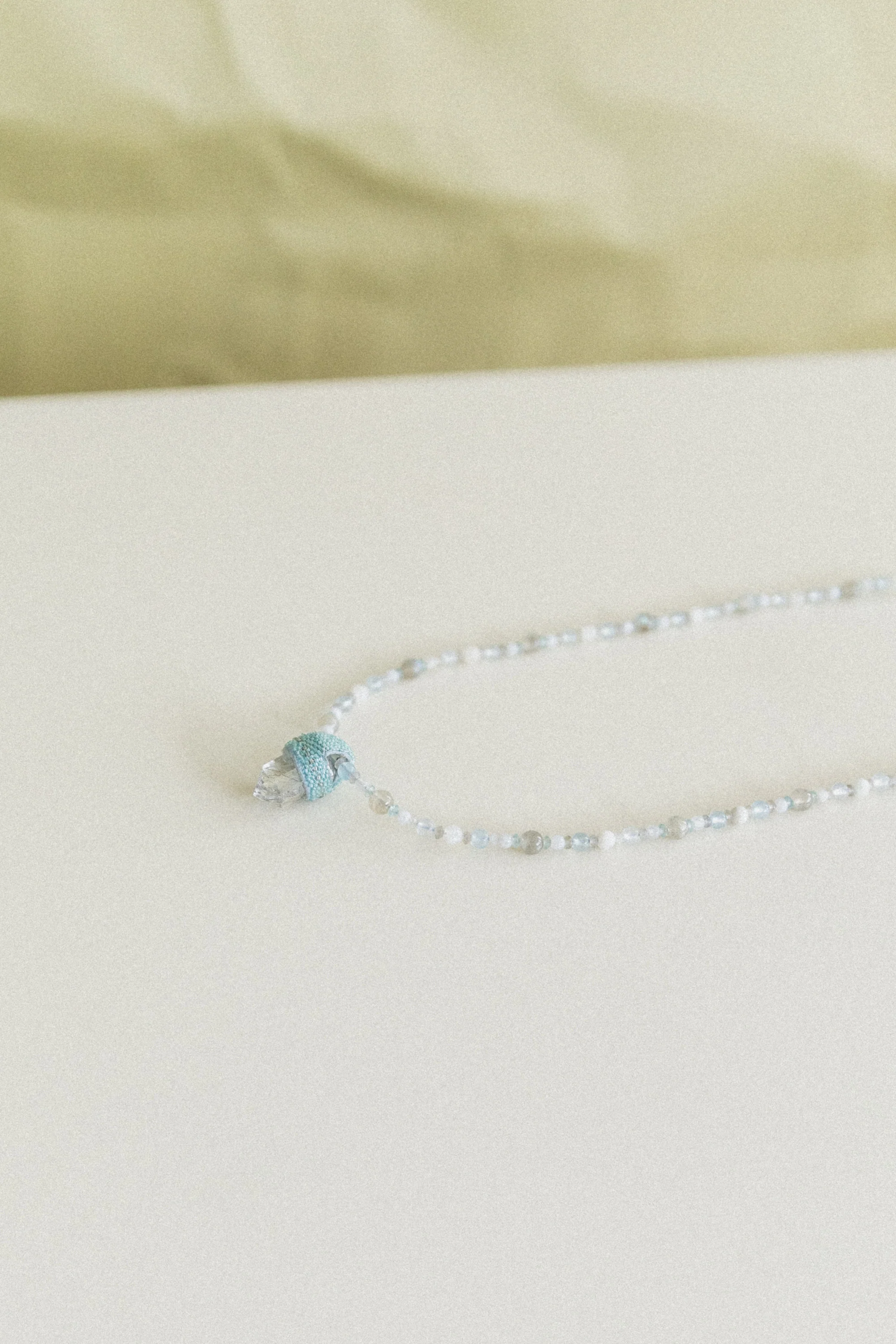 PEACE OF MIND NECKLACE WITH A RUTILATED QUARTS CRYSTAL - Image 2