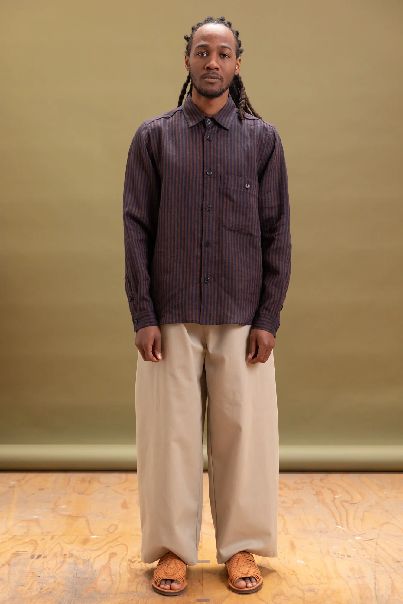 PINTOR SHIRT IN STRIPED LINEN - Image 2