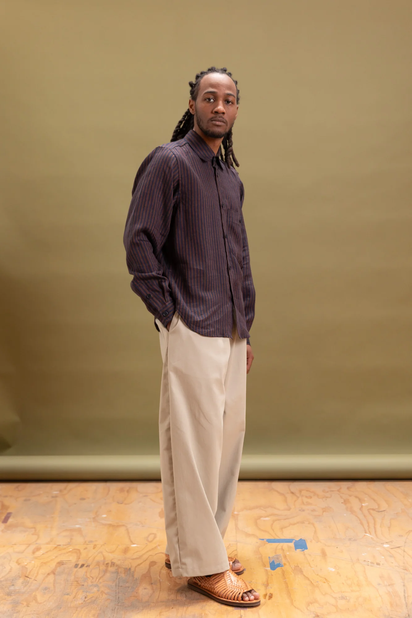 PINTOR SHIRT IN STRIPED LINEN - Image 4