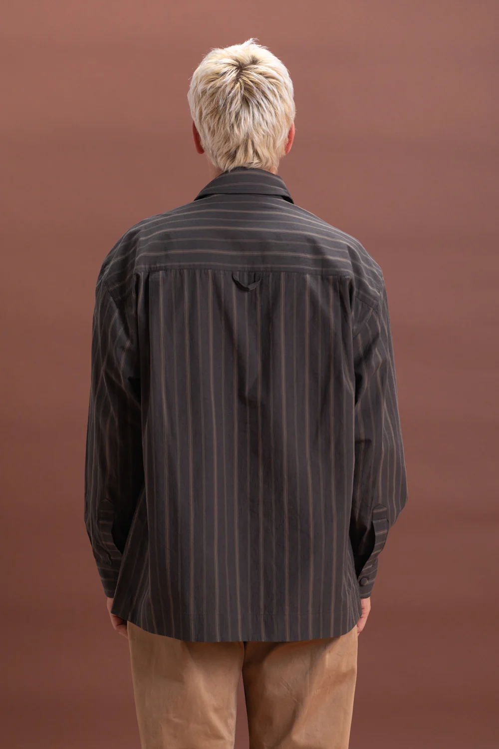 PLAYERS SHIRT IN GREY JAPANESE MUGWASHER STRIPE - Image 7