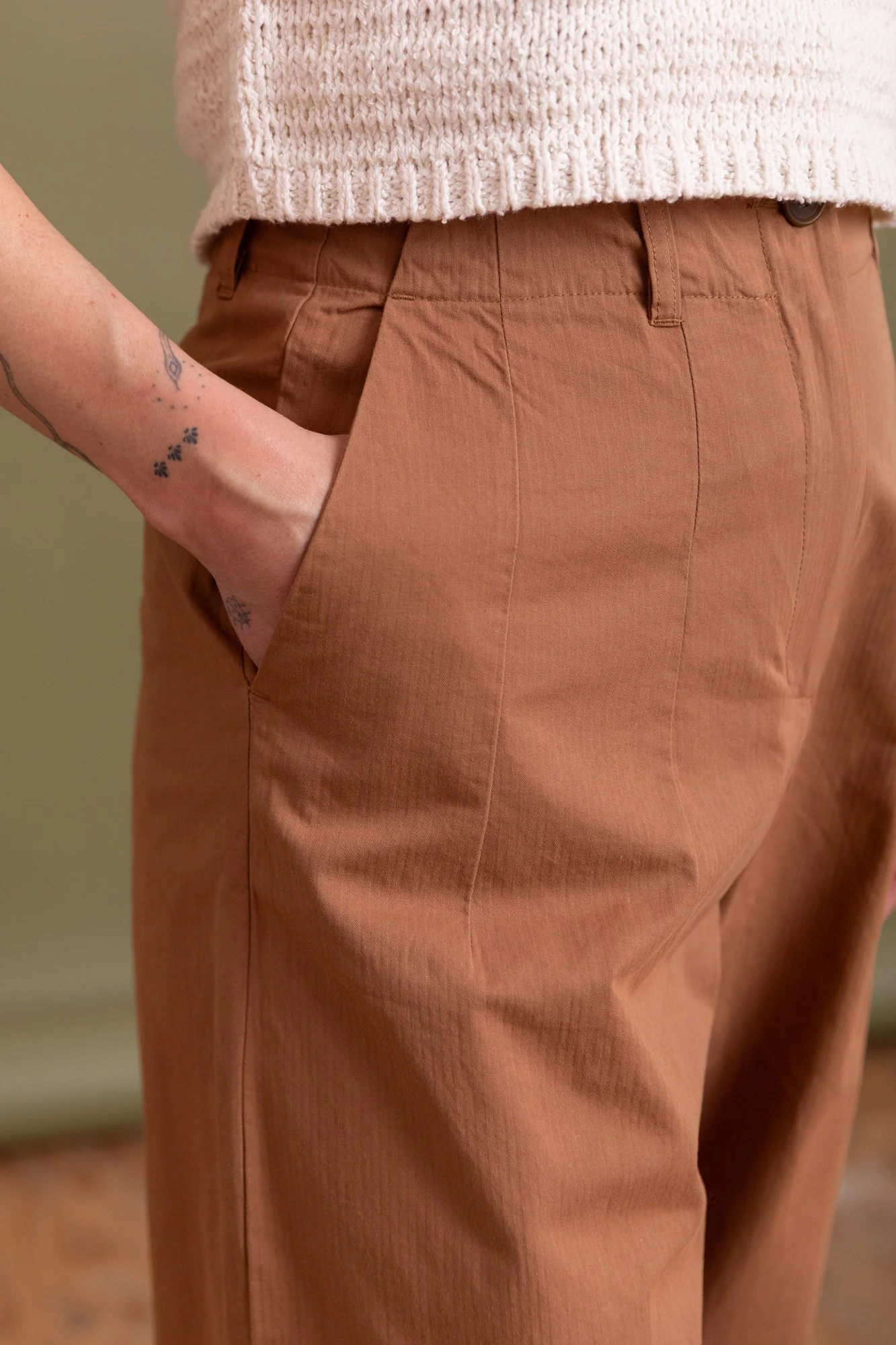 PLY PANT IN TOFFEE BROWN - Image 3