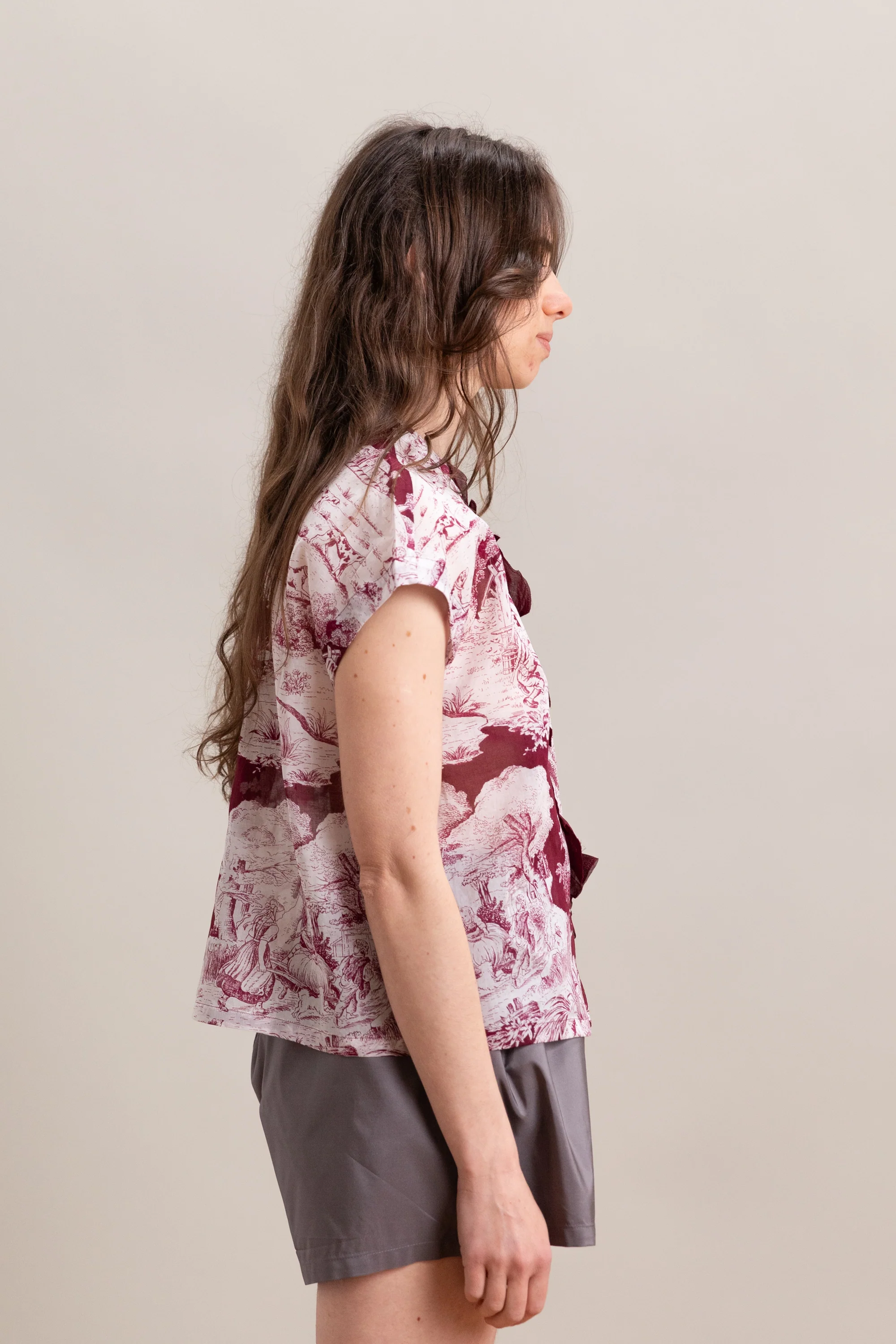 PRINTED TOP IN WINE - Image 5