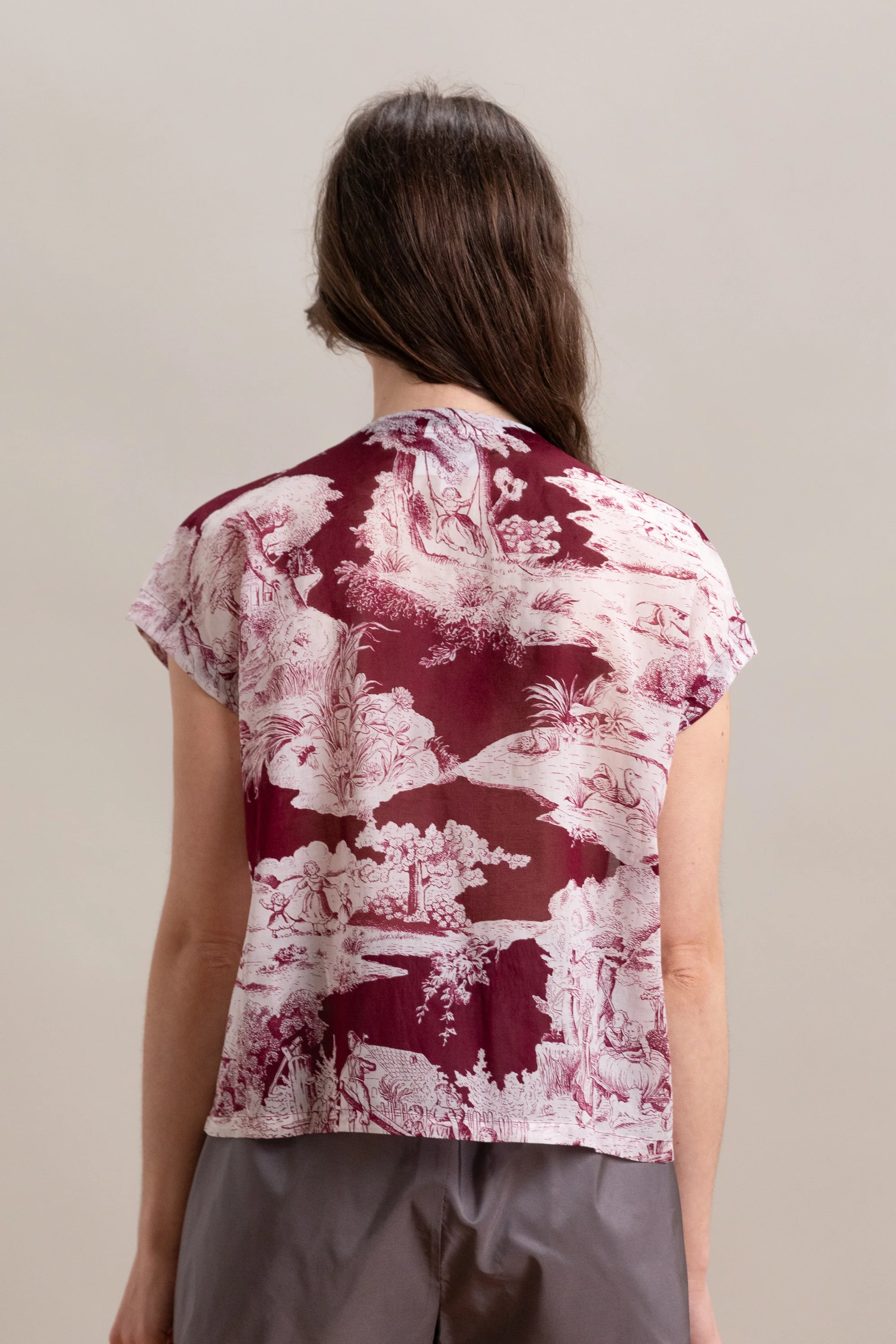 PRINTED TOP IN WINE - Image 6
