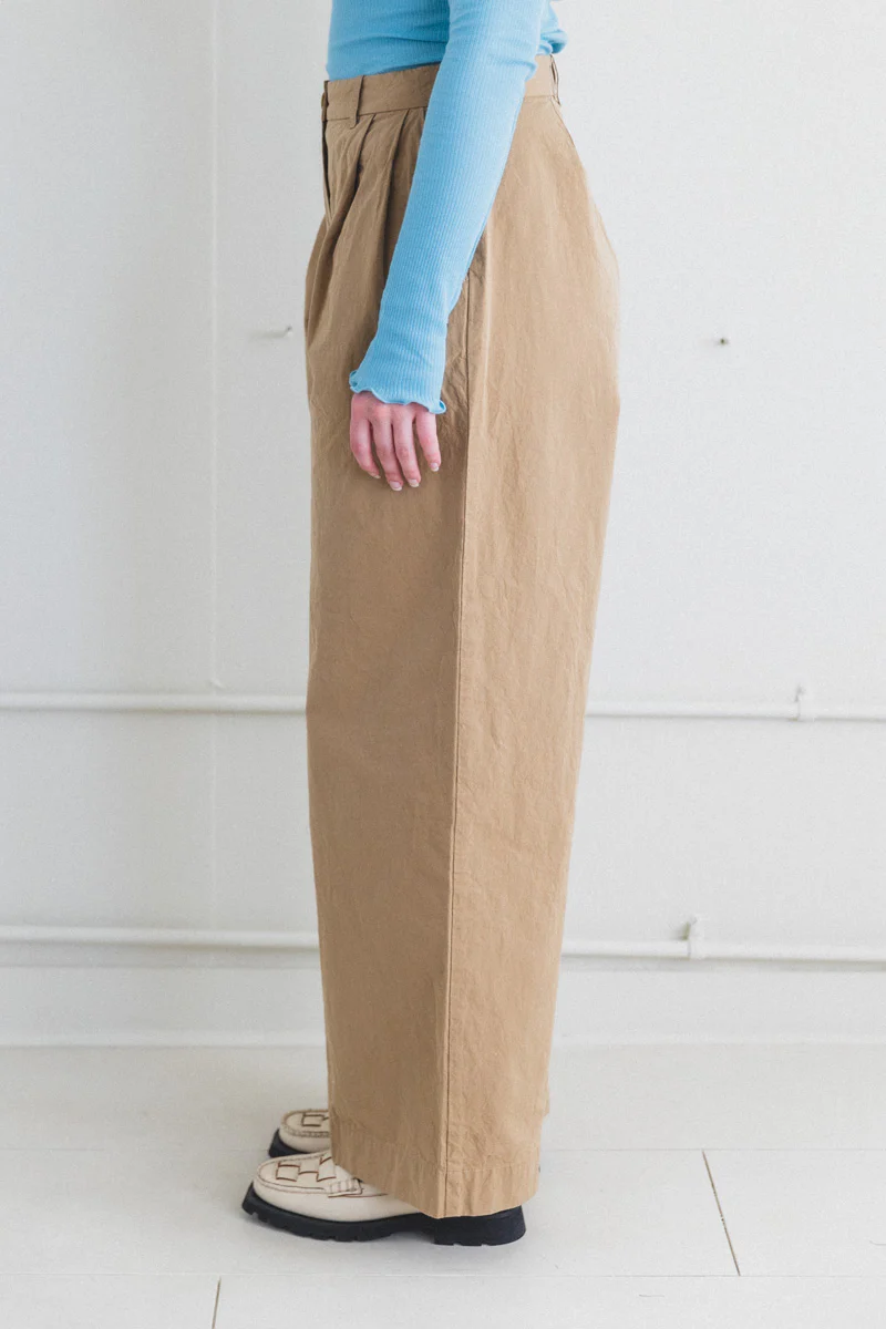 QQ PANT IN CAMEL CARD - Image 4