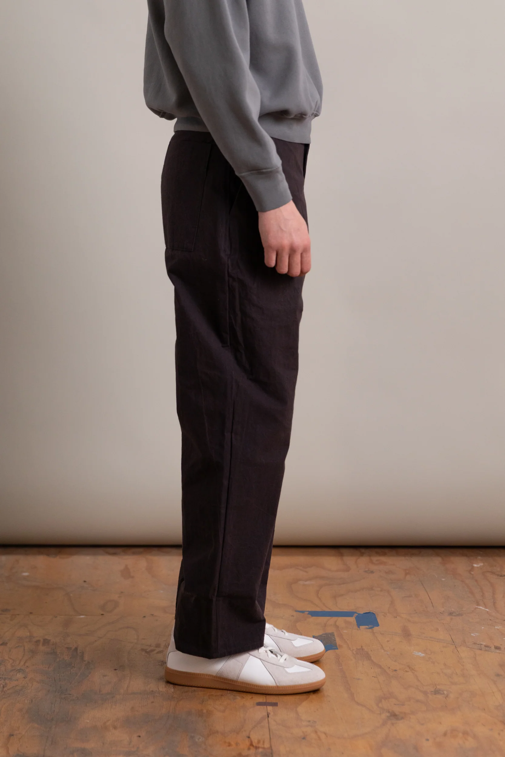 R0 P4 WIDE PANTS IN EARTH WAX - Image 4
