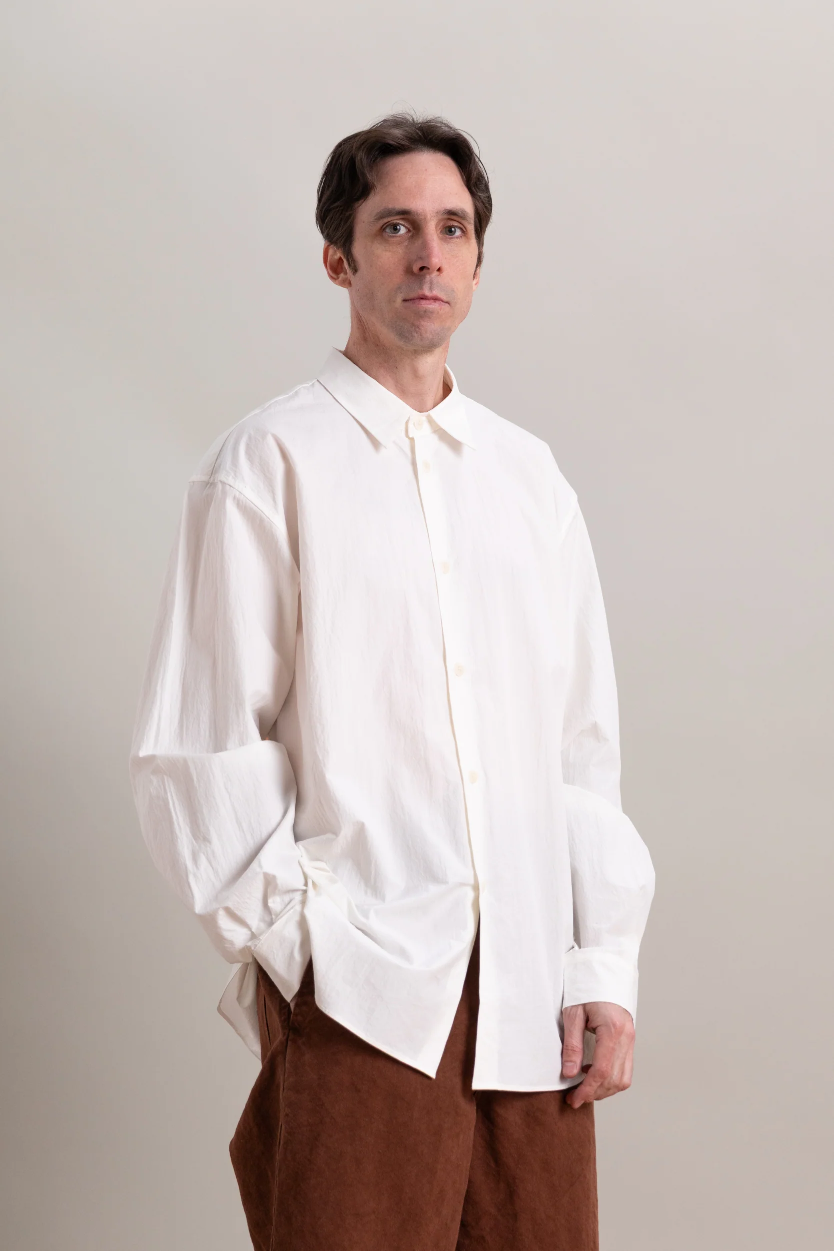 R0S8 WEATHER SHIRT IN WHITE 160 CRUNCH - Image 2