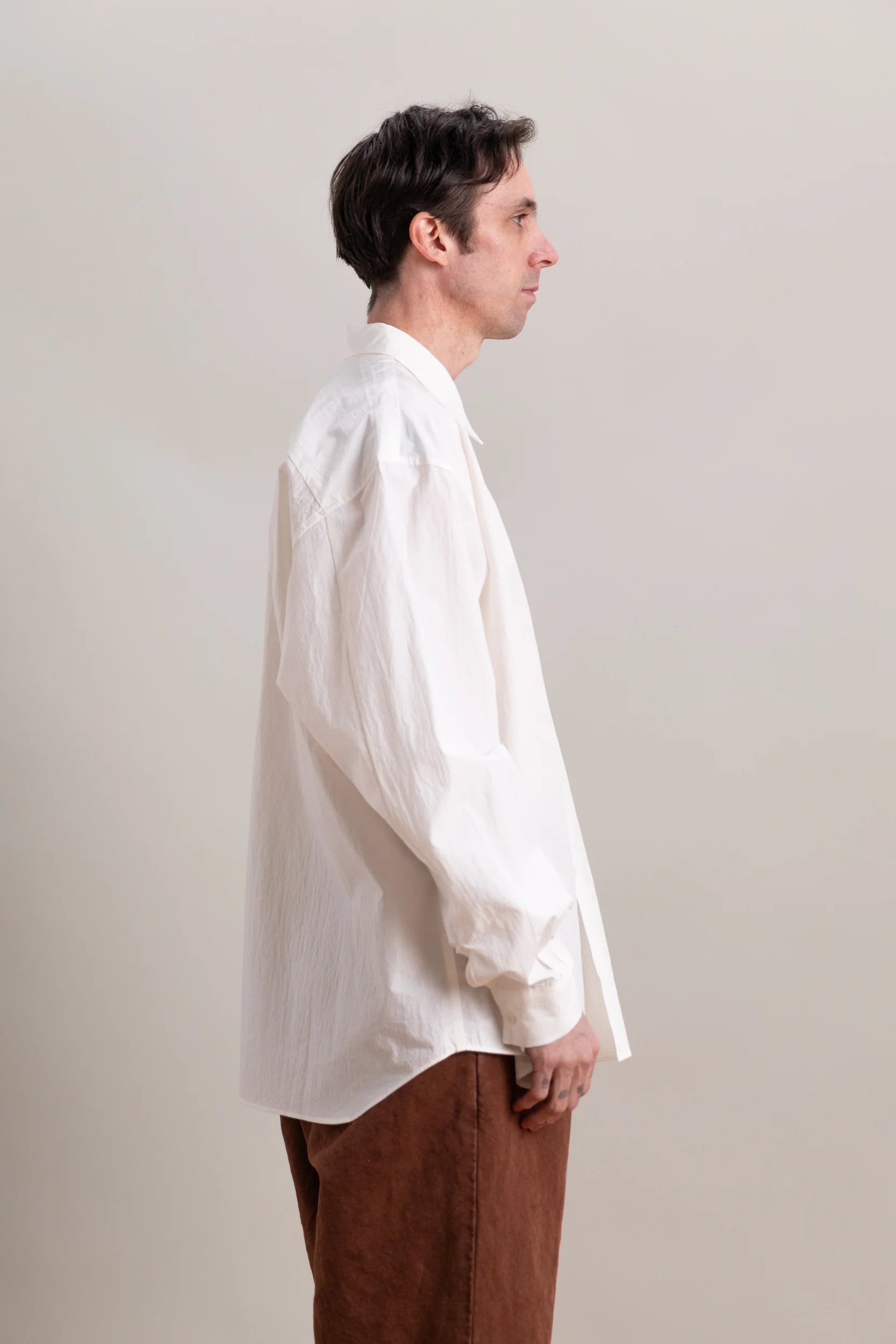 R0S8 WEATHER SHIRT IN WHITE 160 CRUNCH - Image 4