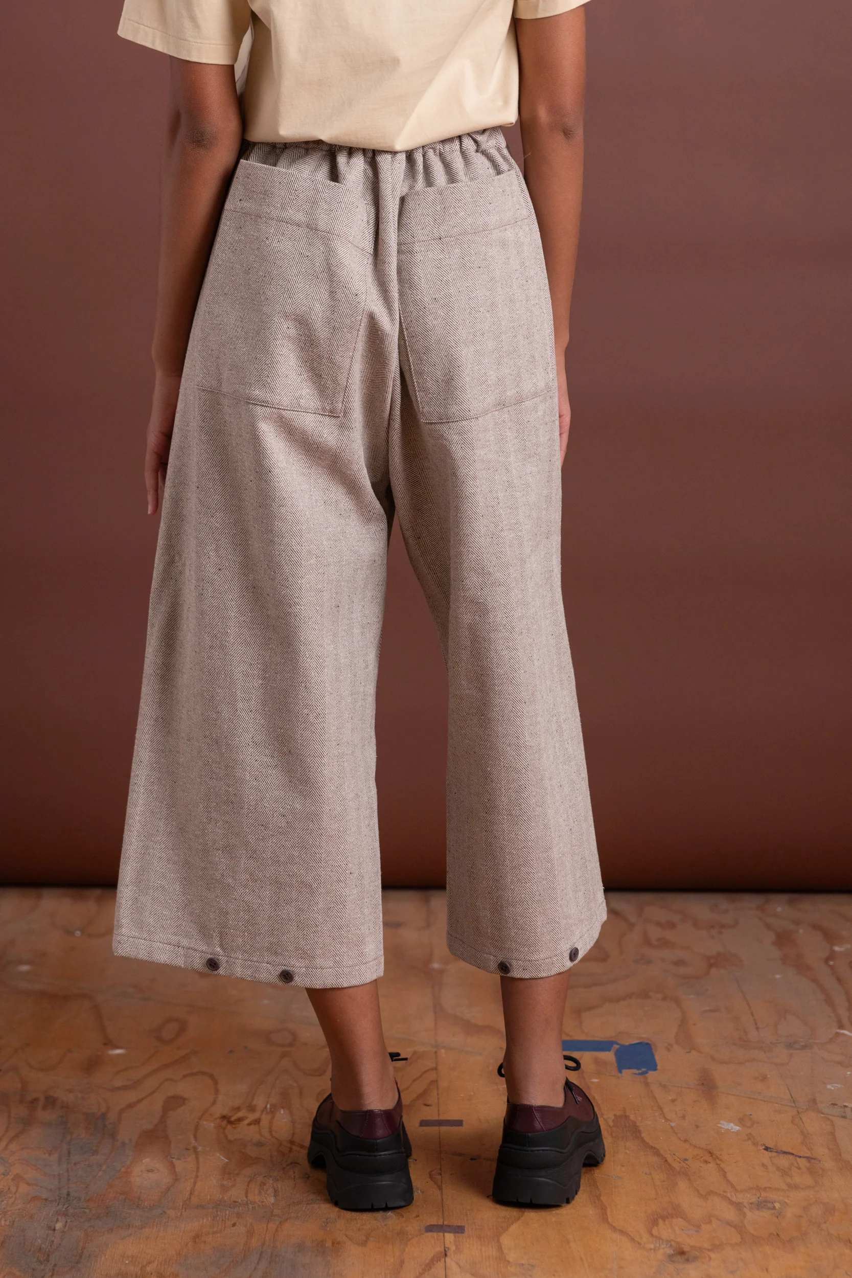 R19 P3 BUCKET PANTS IN GRAVEL HERRINGBONE - Image 5