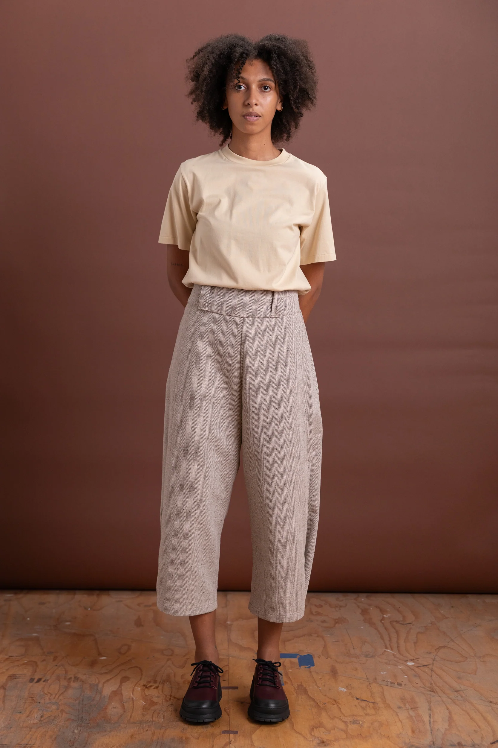 R19 P3 BUCKET PANTS IN GRAVEL HERRINGBONE - Image 6