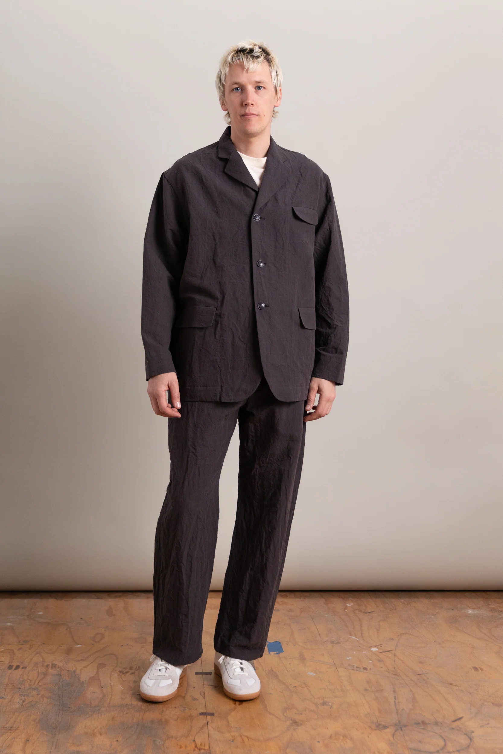 R20 Y4 BIG BLAZER IN EARTH LINEN - Image 7