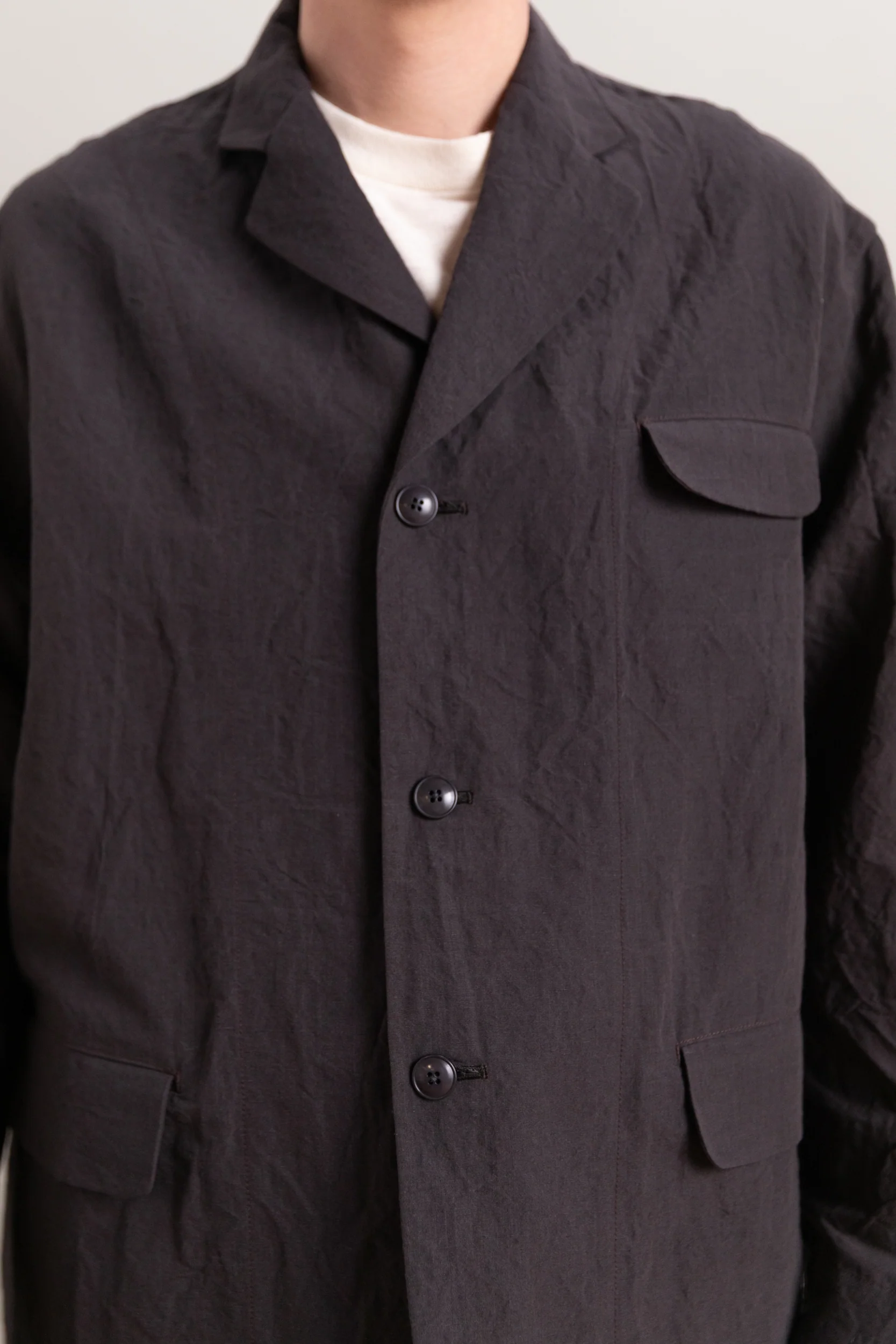 R20 Y4 BIG BLAZER IN EARTH LINEN - Image 8