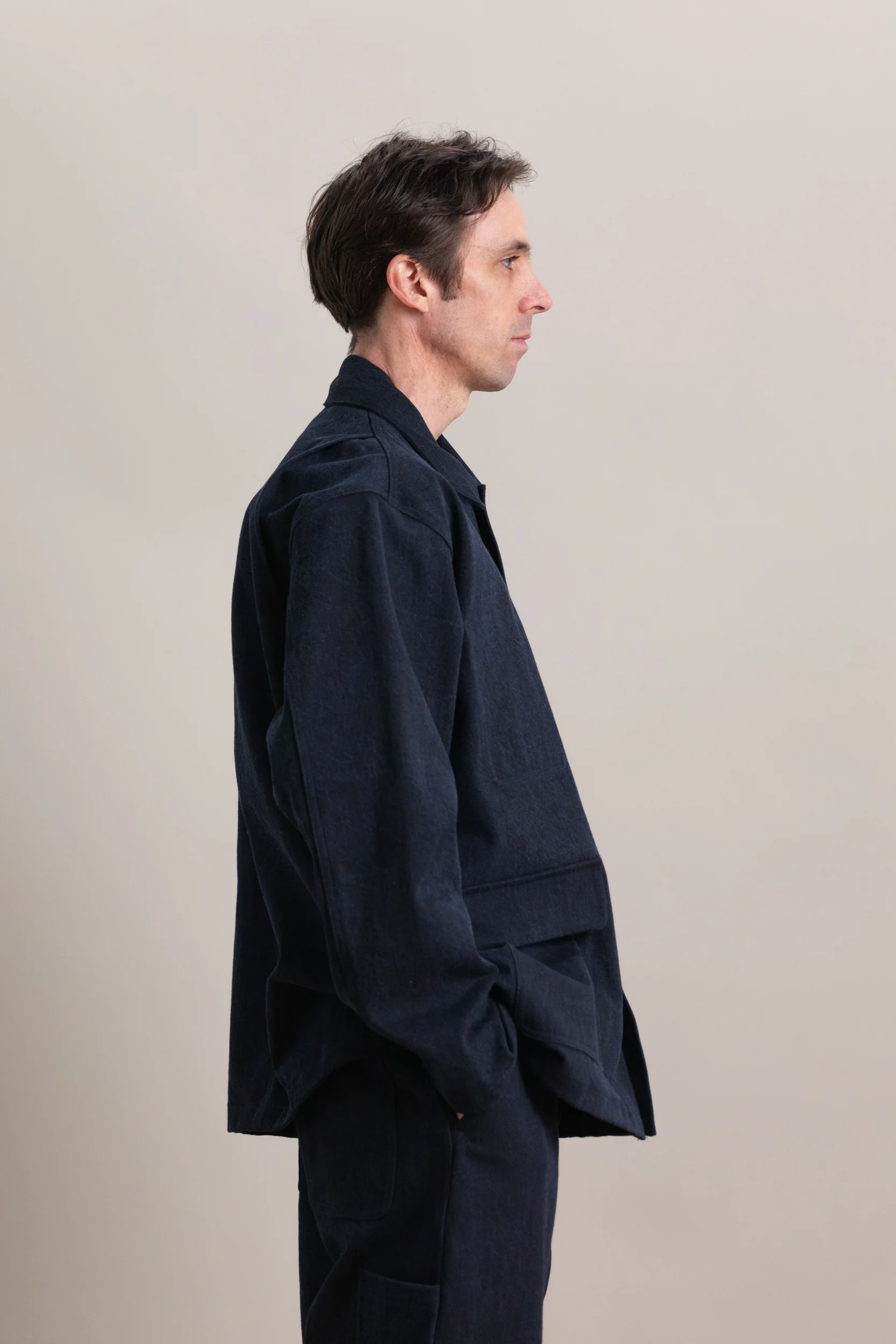 R20J2 JEBOK WORK JACKET IN BLUE SUMI INK DENIM - Image 2