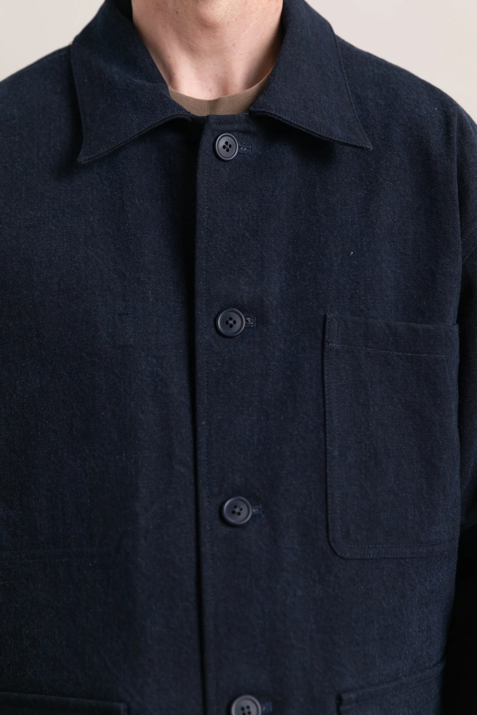 R20J2 JEBOK WORK JACKET IN BLUE SUMI INK DENIM - Image 3