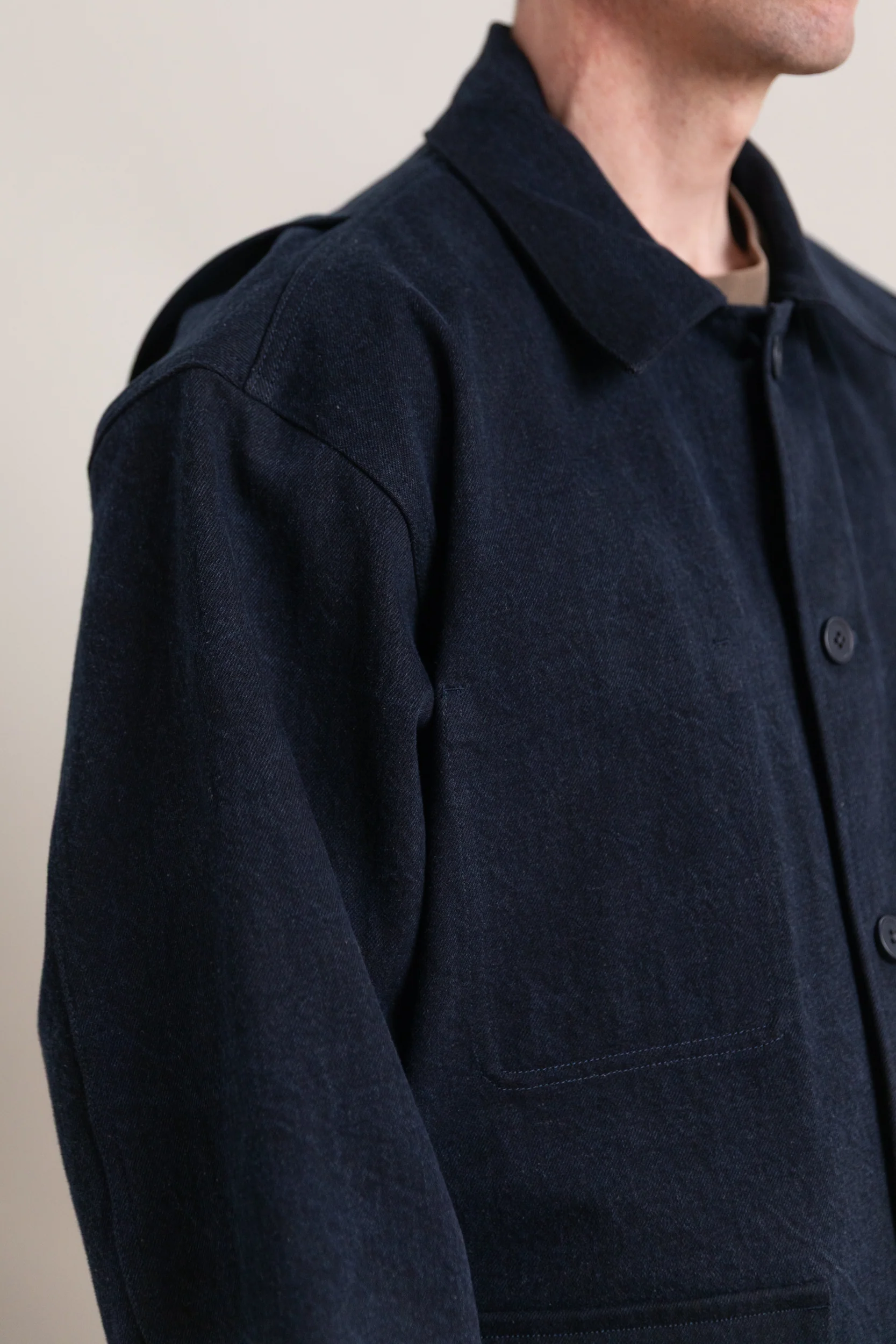 R20J2 JEBOK WORK JACKET IN BLUE SUMI INK DENIM - Image 5