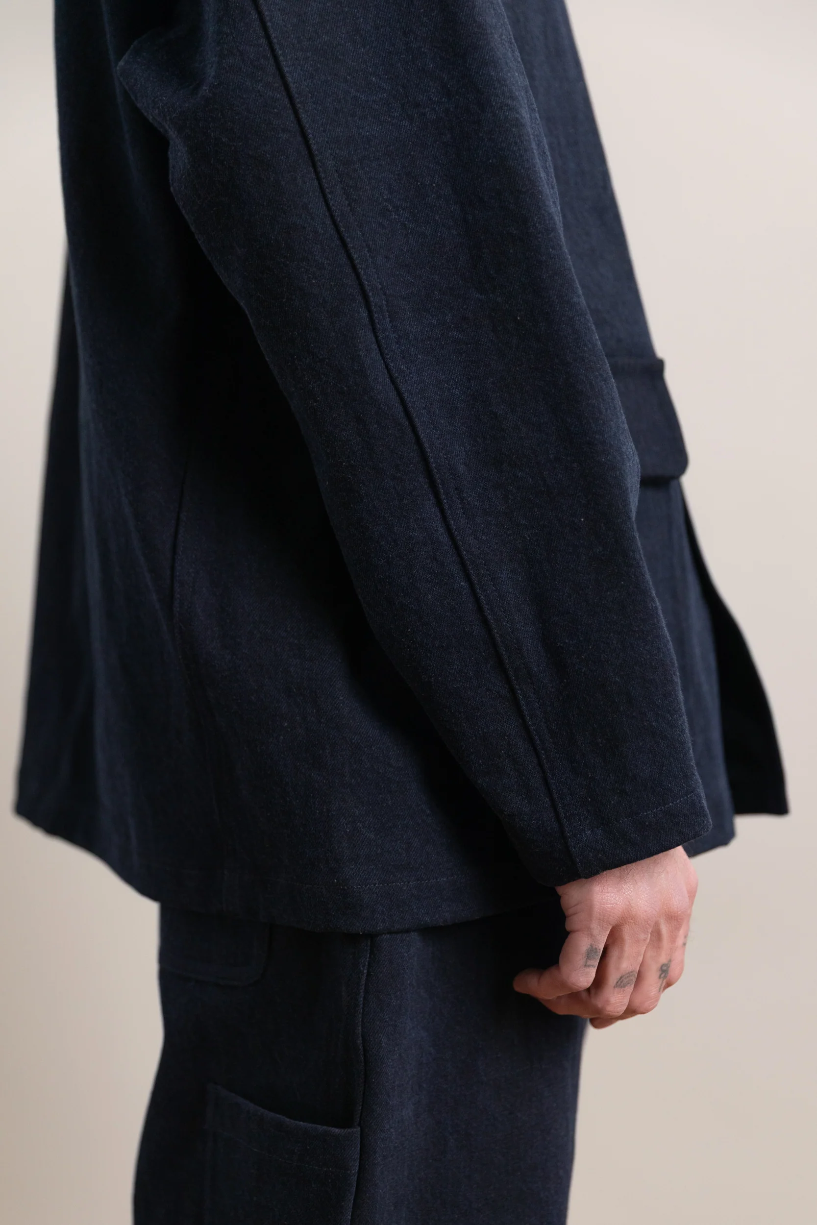 R20J2 JEBOK WORK JACKET IN BLUE SUMI INK DENIM - Image 7