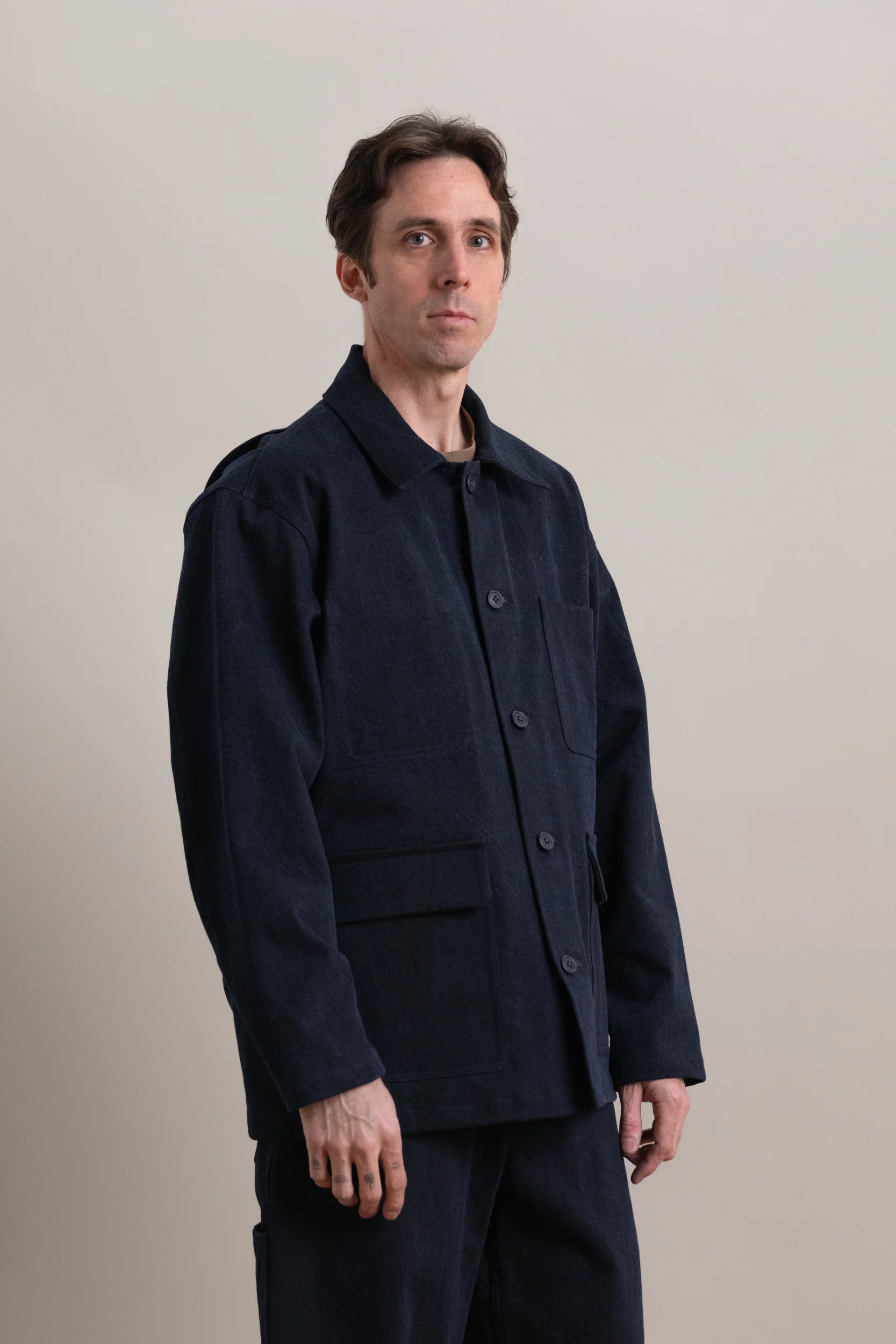 R20J2 JEBOK WORK JACKET IN BLUE SUMI INK DENIM - Image 8