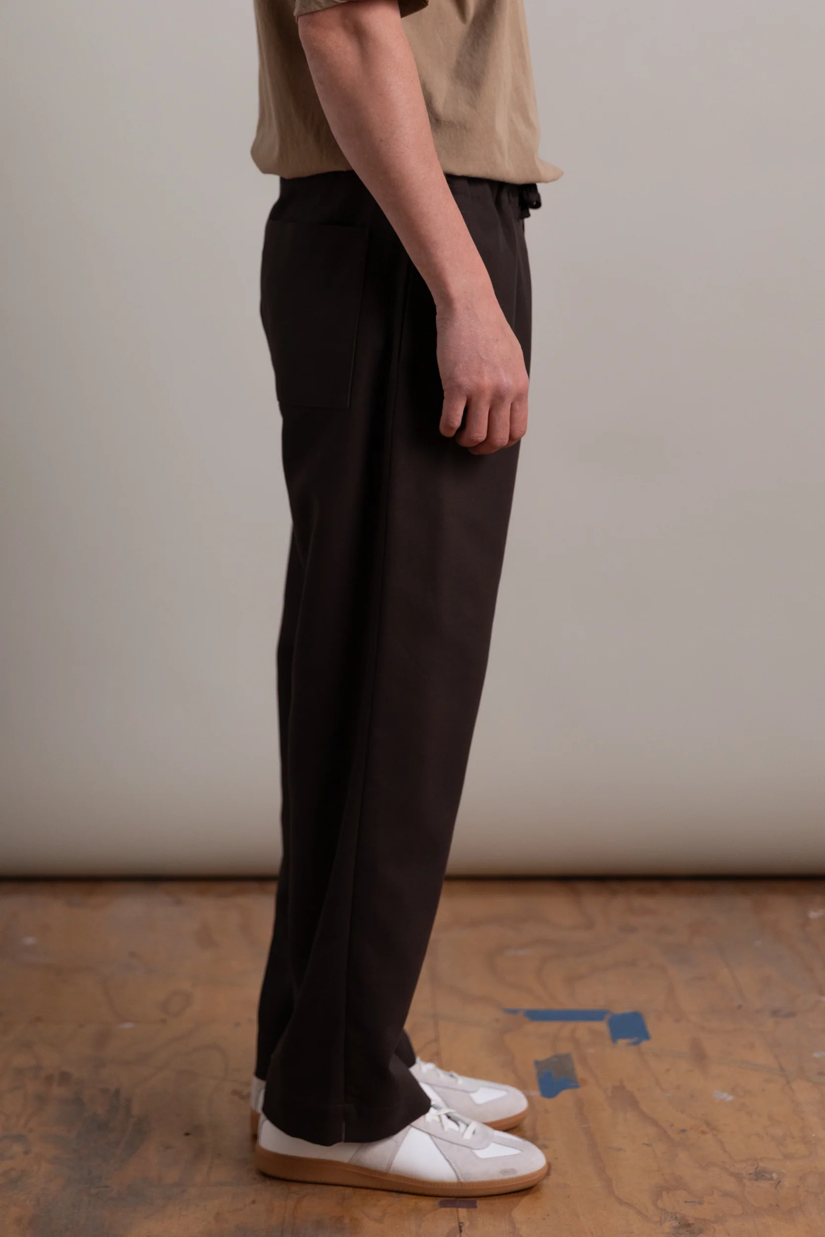 REPOS PANT IN BROWN DOUBLE CLOTH - Image 6