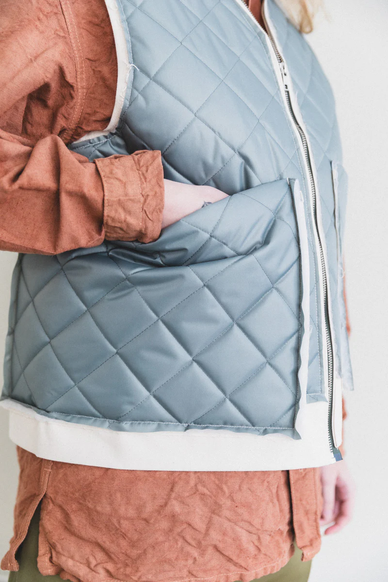 RESEARCH ZIP VEST IN SAGE - Image 3