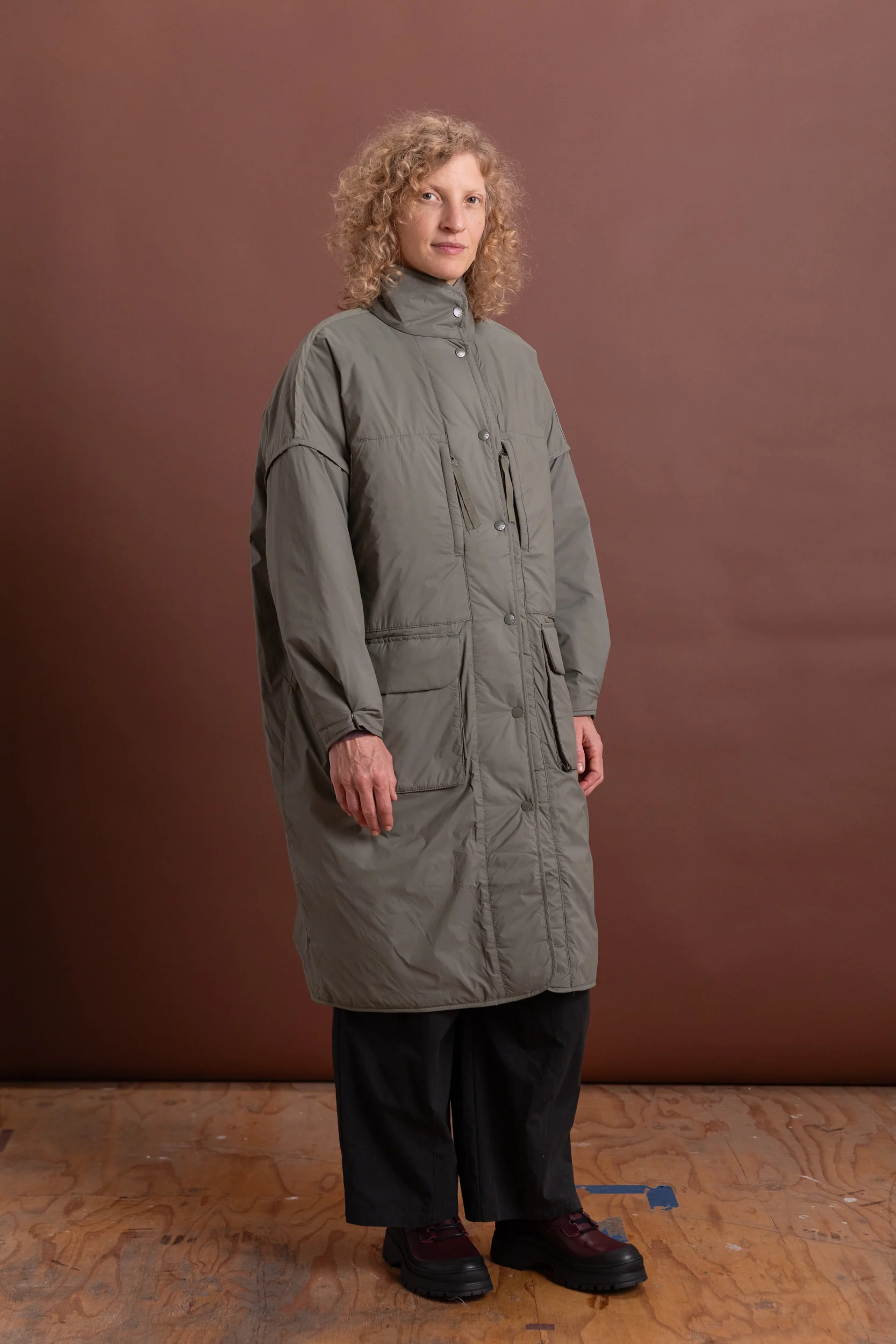 RESTORE COAT IN DUSTY OLIVE - Image 2
