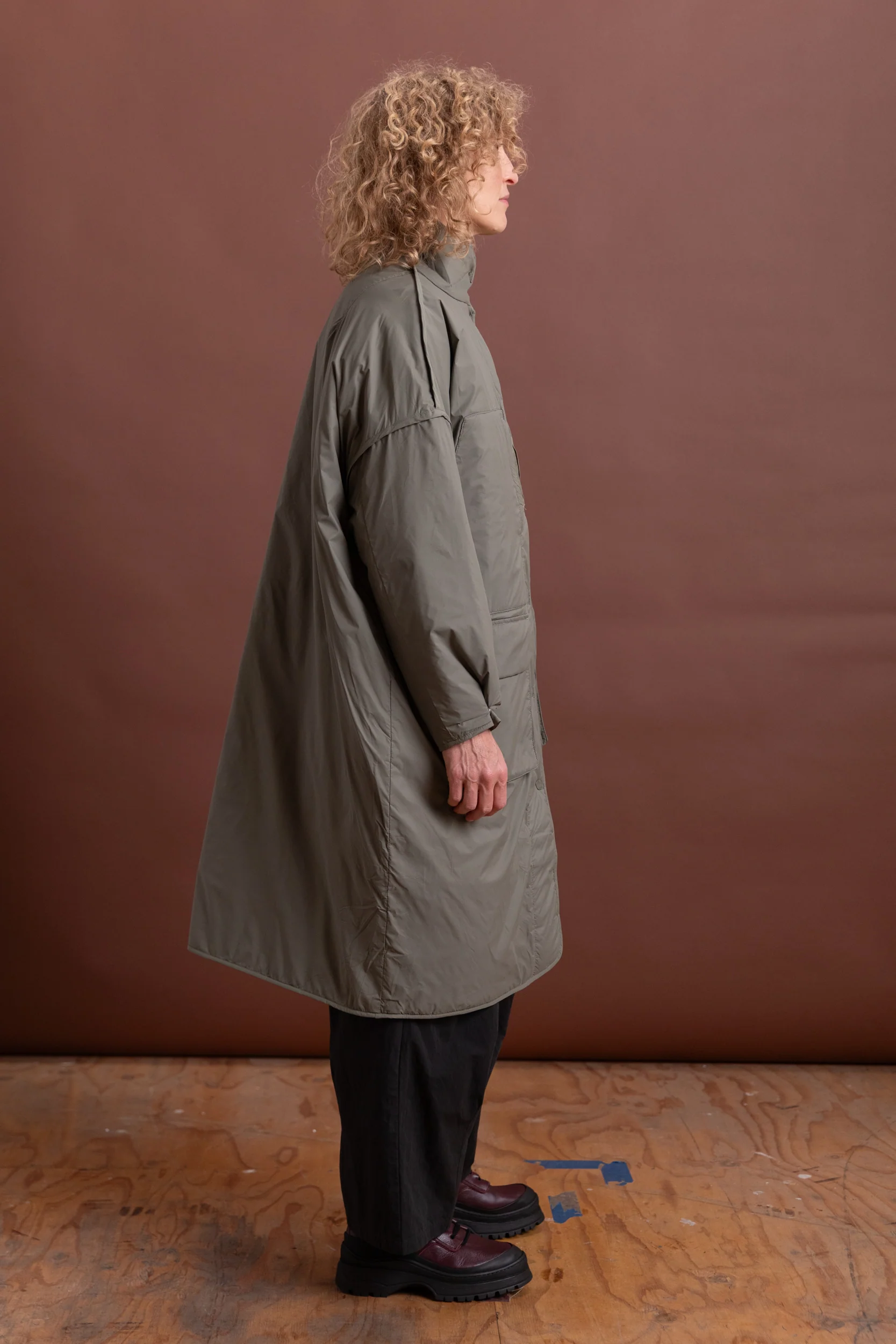 RESTORE COAT IN DUSTY OLIVE - Image 3