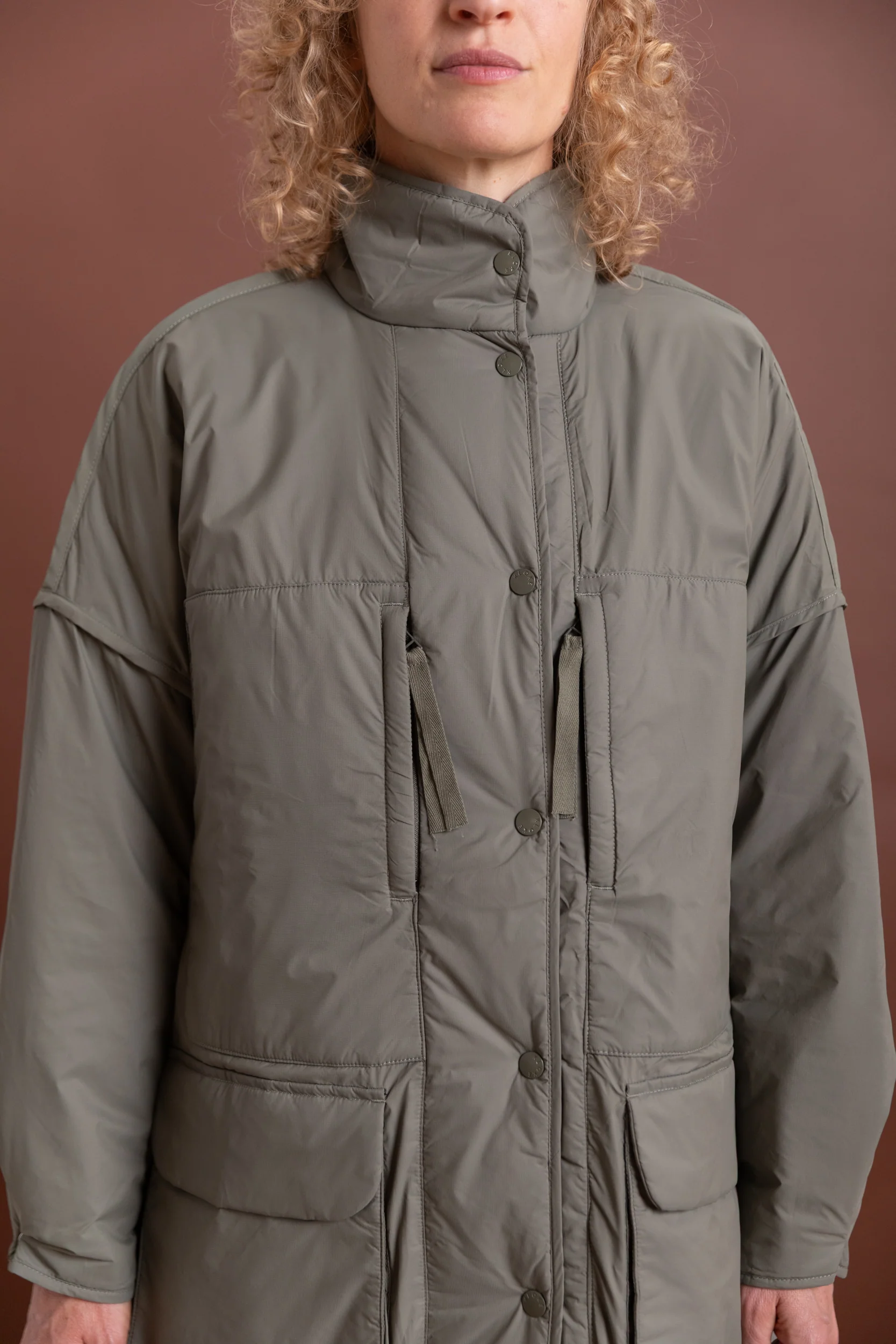 RESTORE COAT IN DUSTY OLIVE - Image 5