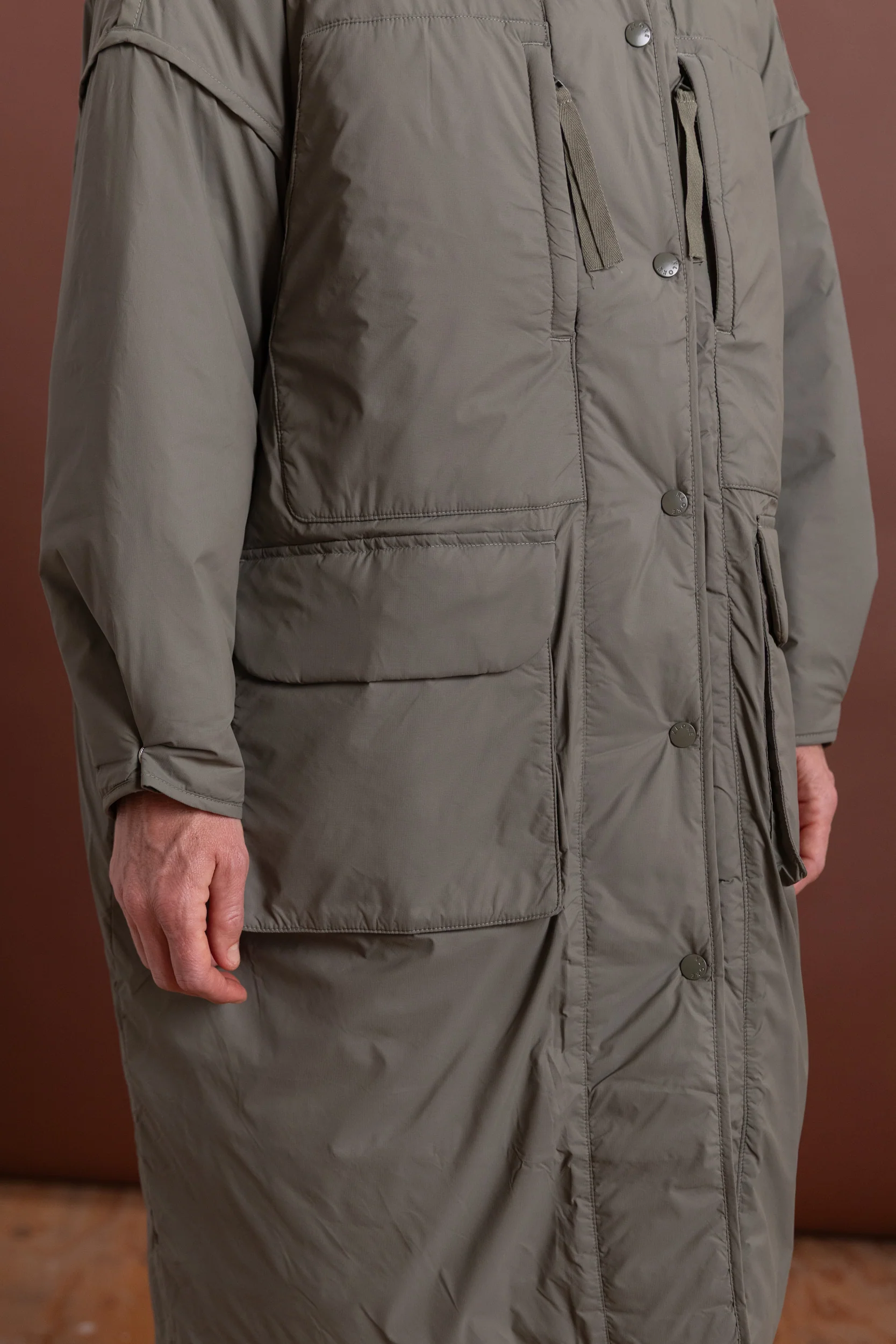 RESTORE COAT IN DUSTY OLIVE - Image 6
